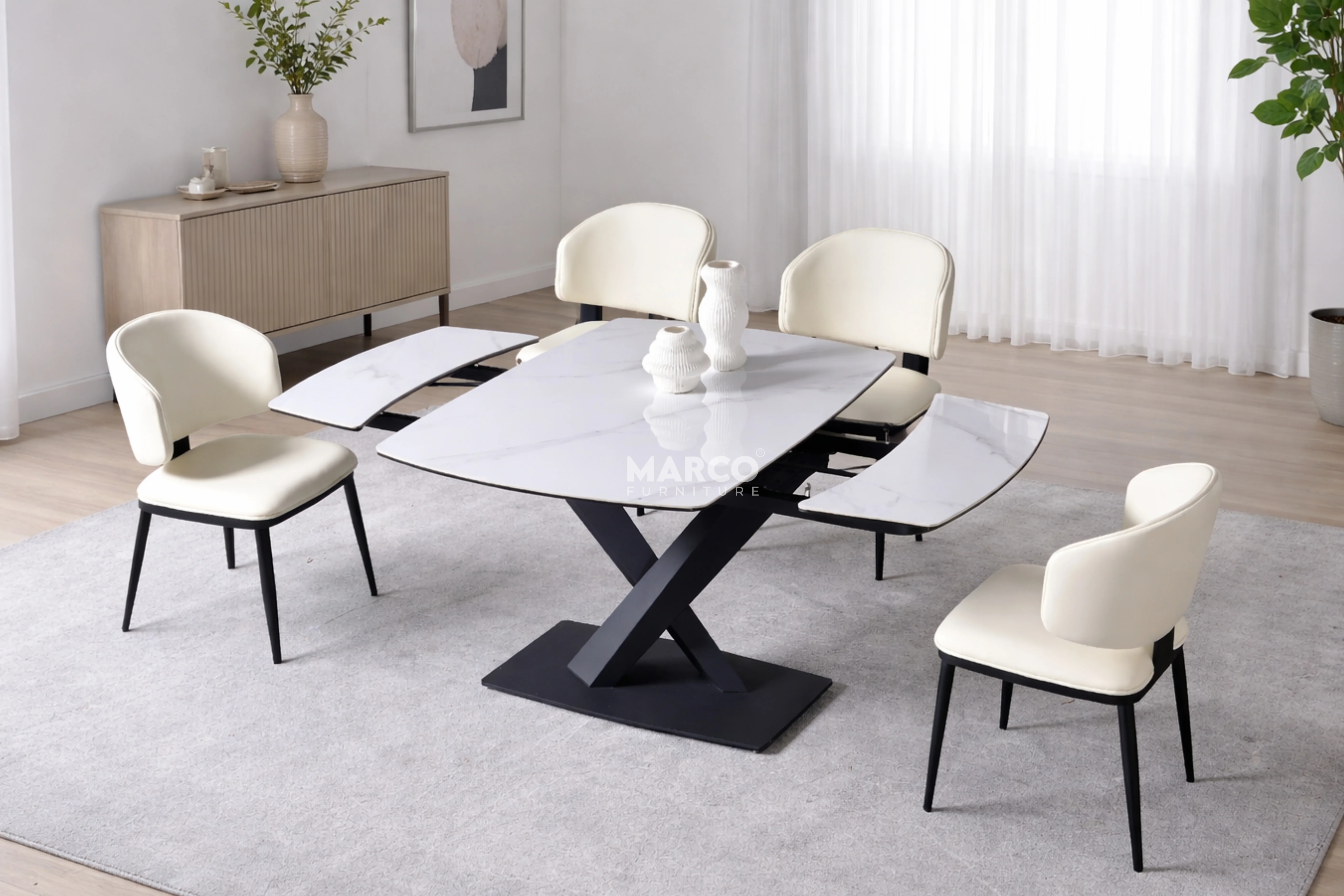Eclipse Extendable Sintered Stone Dining Table - Image 5
