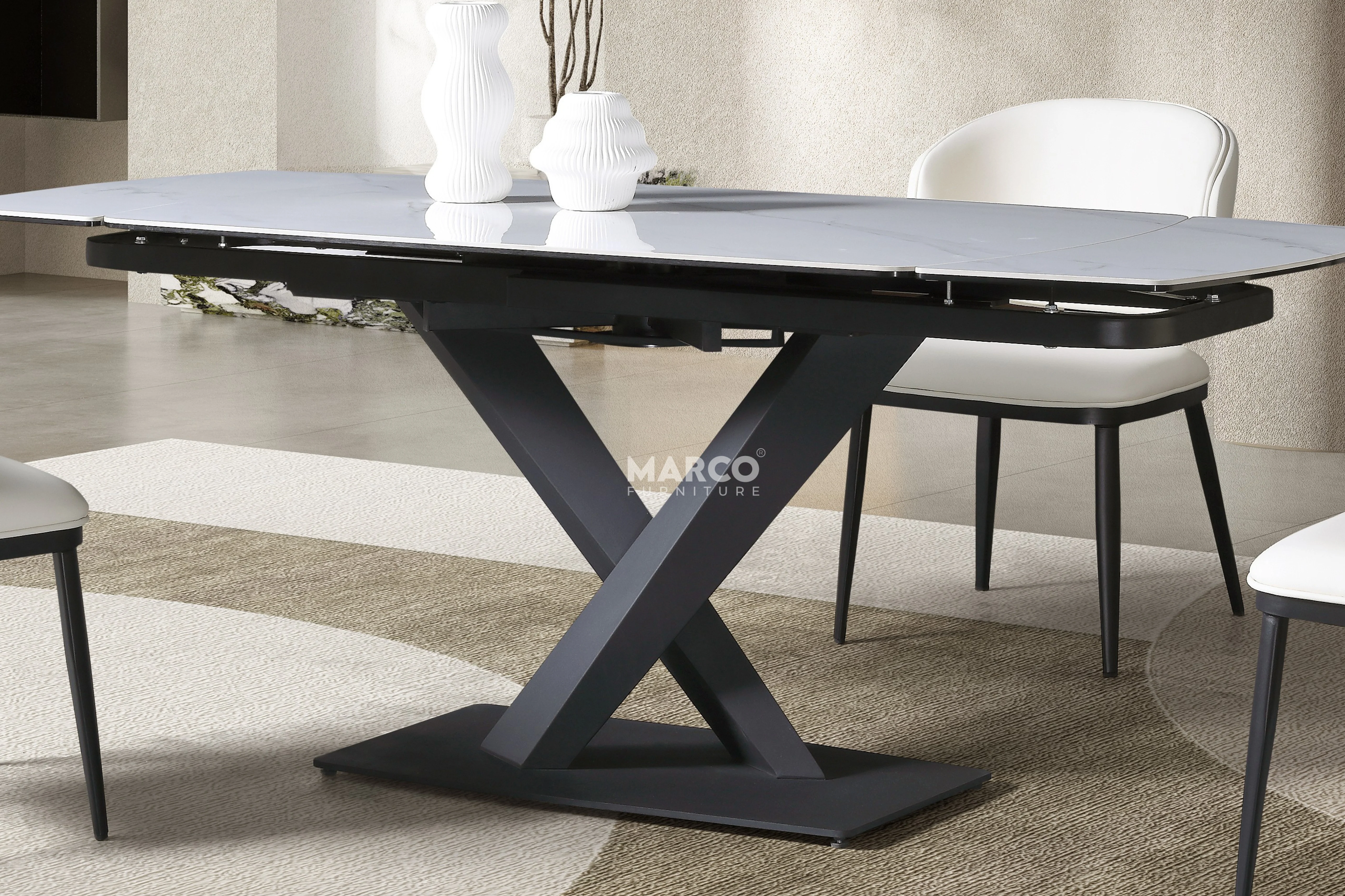 Eclipse Extendable Sintered Stone Dining Table - Image 7