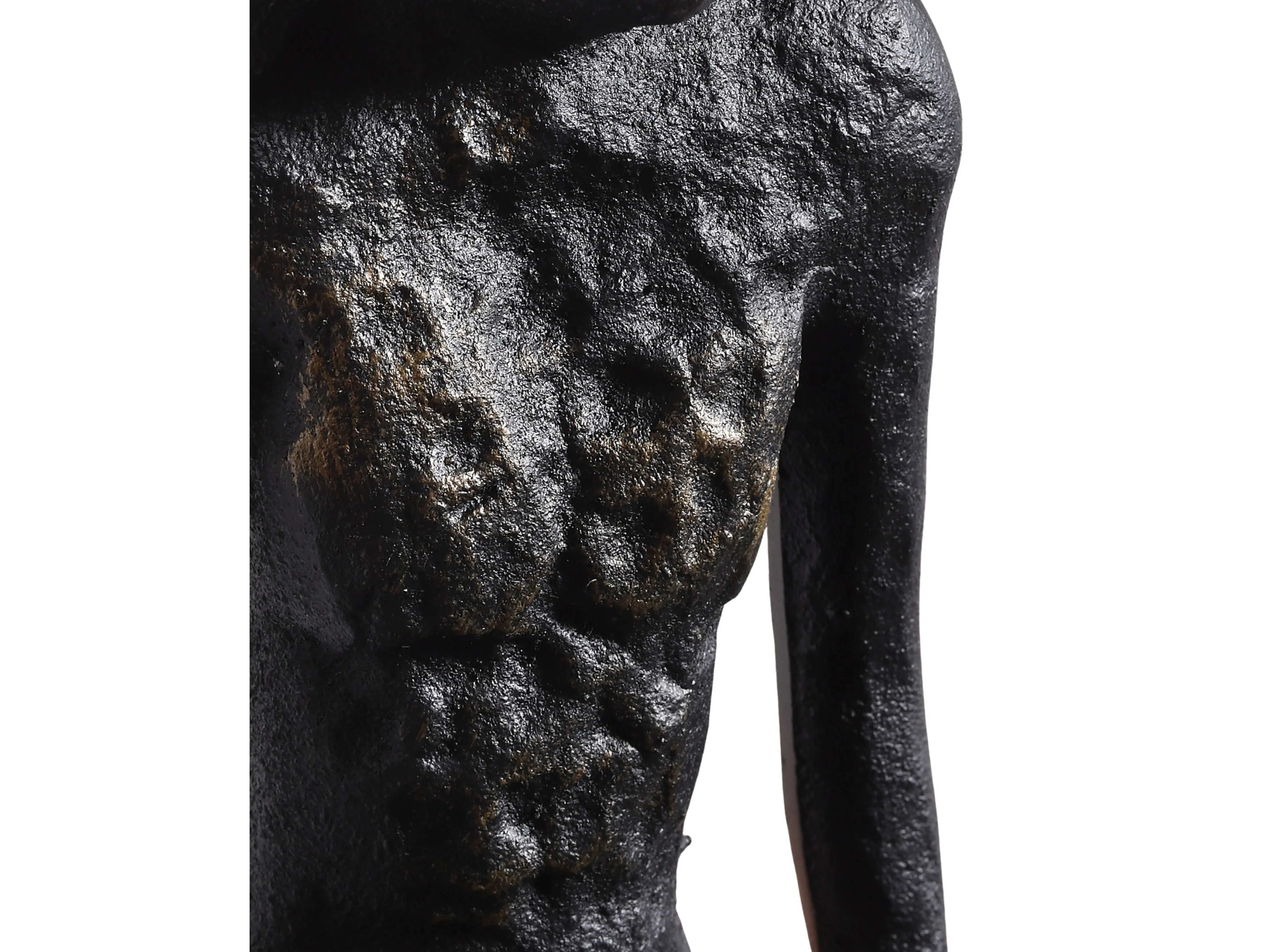 Edge Sitting Long-Legged Black Figure Sculpture - Image 5