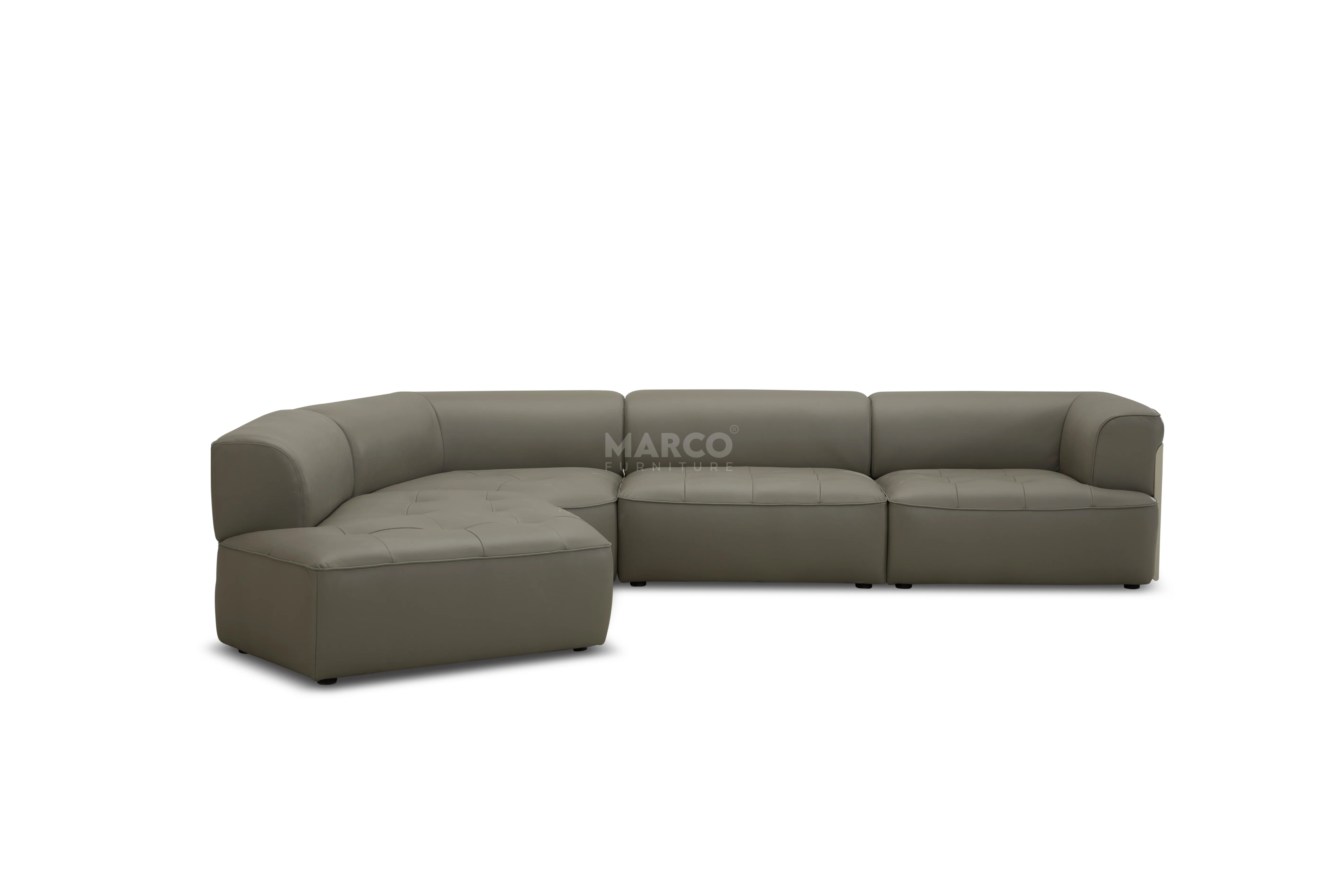 Emporium Modular Chaise Lounge – Premium Leather Corner Sofa - Image 3
