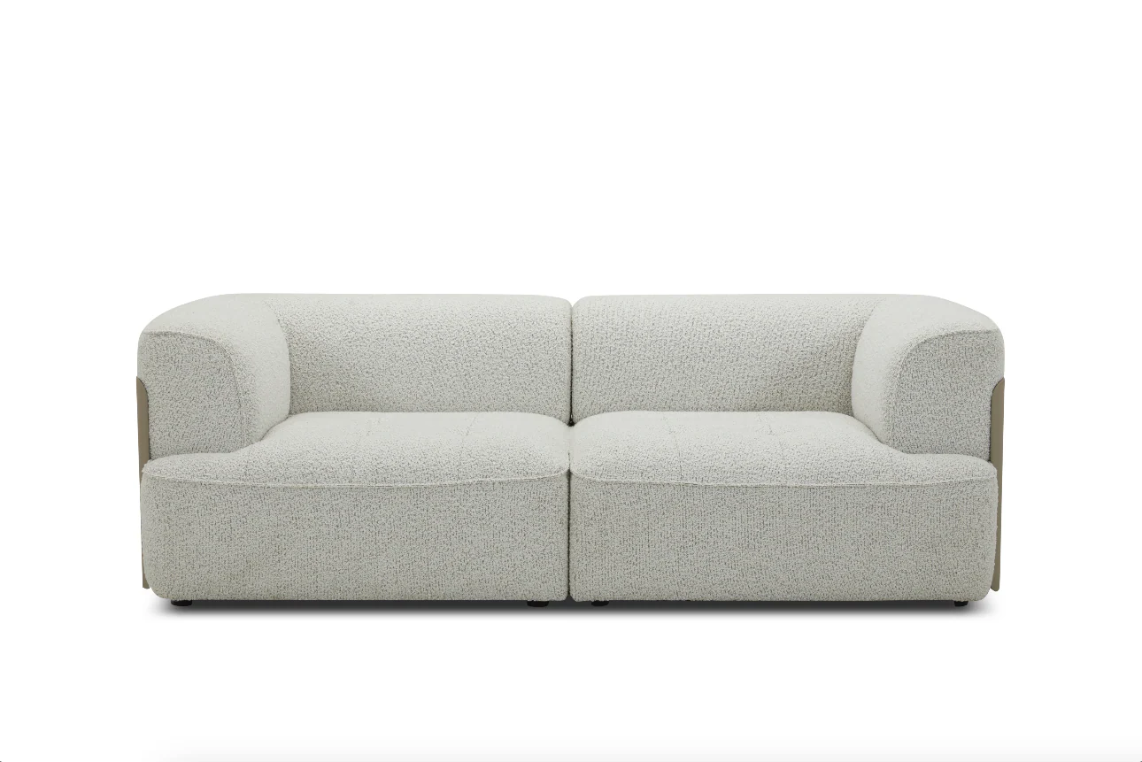 Emporium Modular Corner Lounge – Woven Fabric Chaise Lounge - Image 5