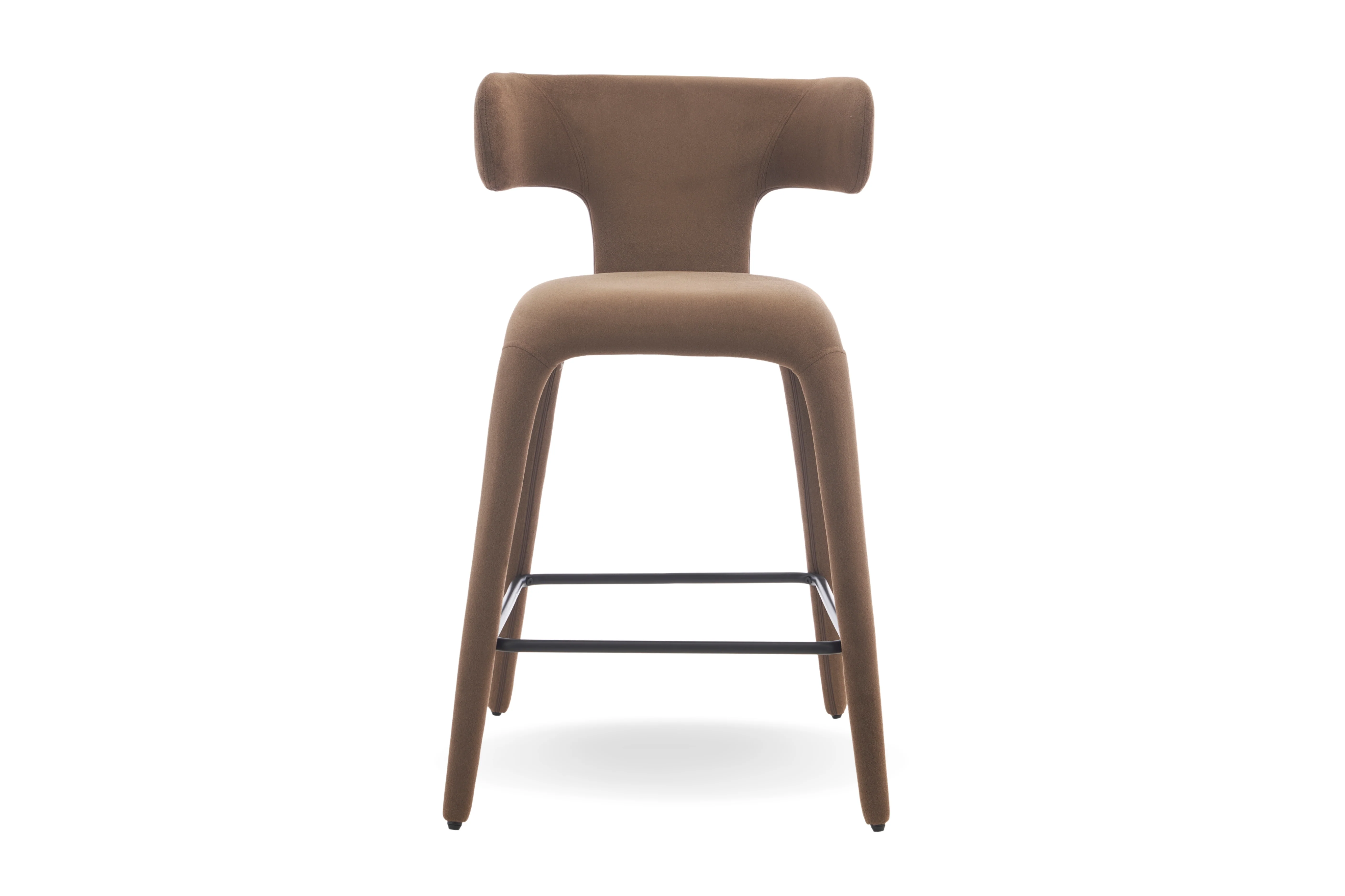 Enzo Fabric Bar Chair - Modern Upholstered Bar Stool - Image 5