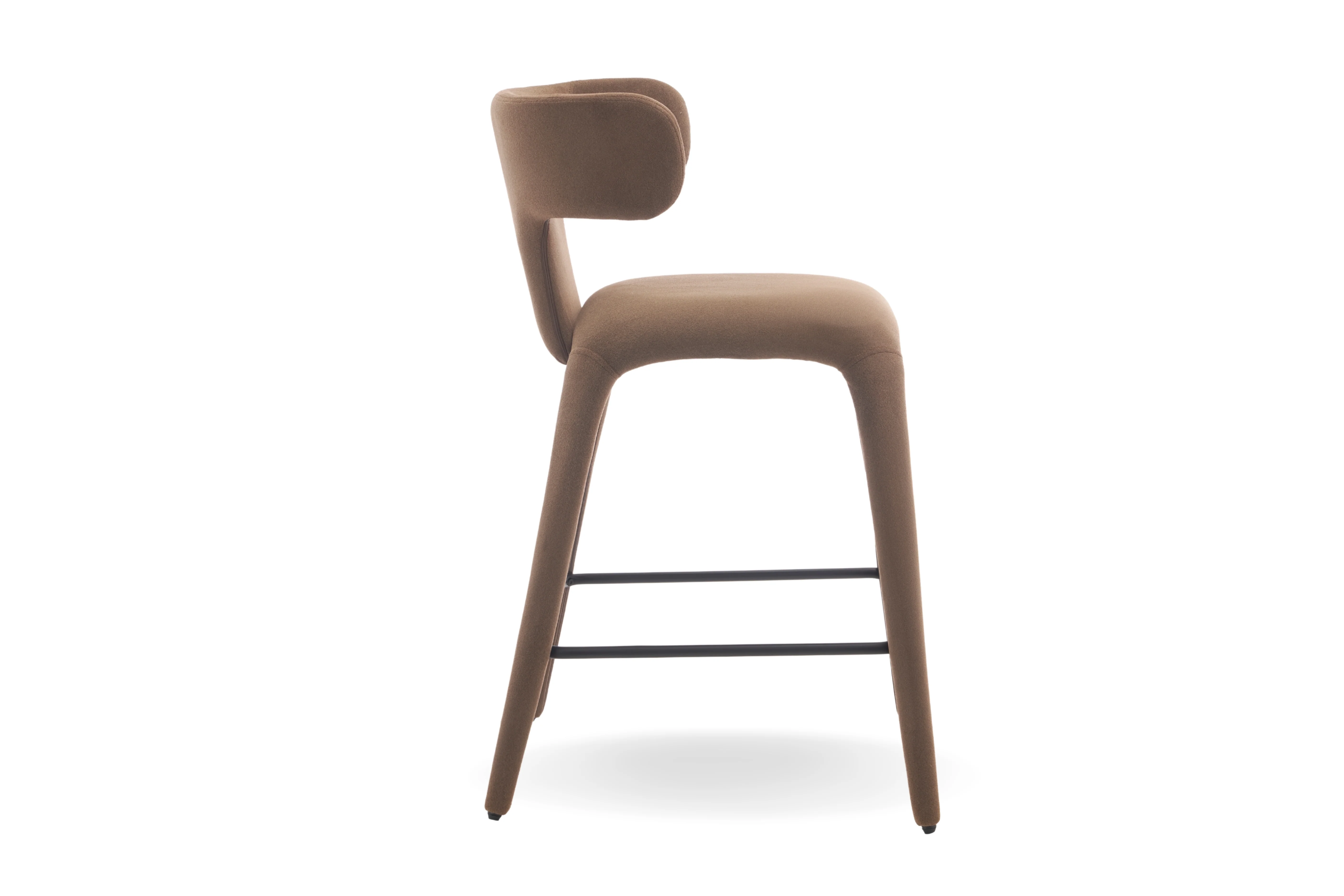 Enzo Fabric Bar Chair - Modern Upholstered Bar Stool - Image 7
