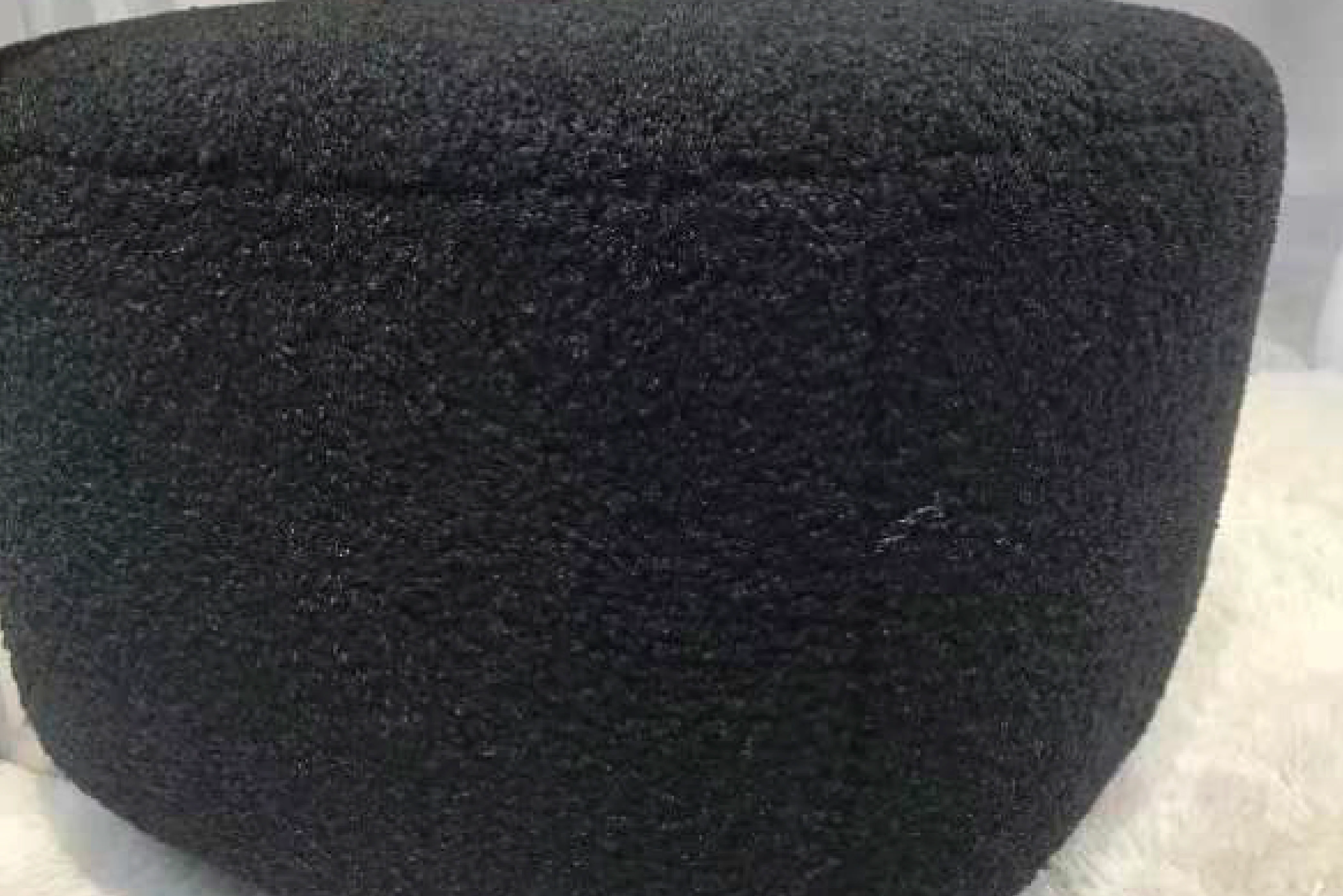 Chic Teddy Fabric Accent Chair – Black & White with Chrome Legs - Image 4