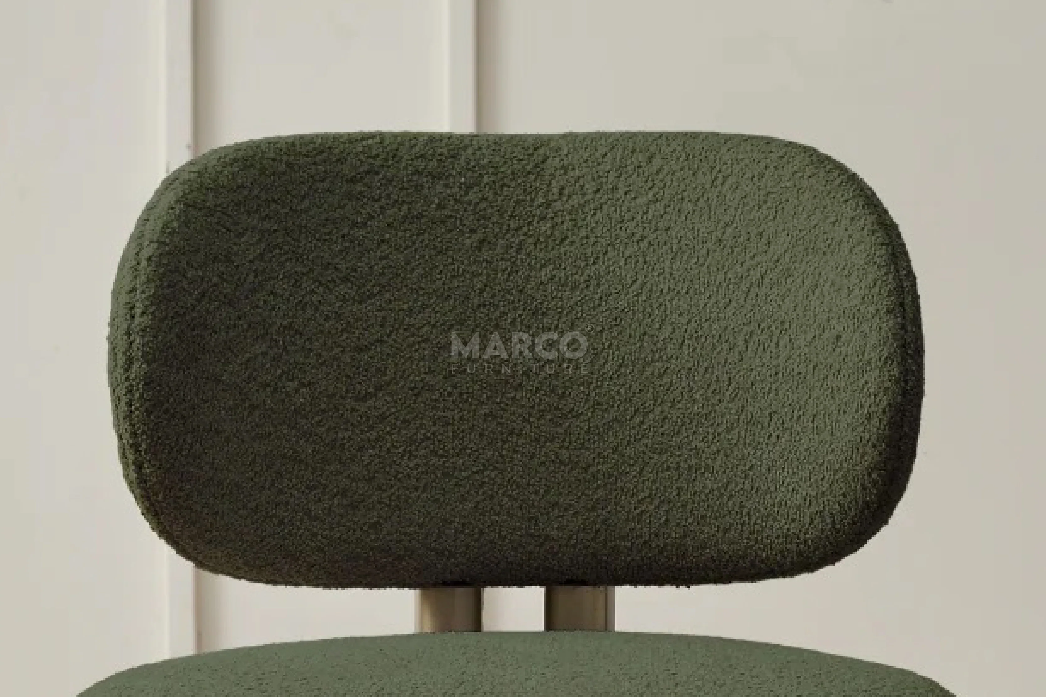 Floki Armless Dining Chair – Modern Boucle Kitchen Chair - Image 5
