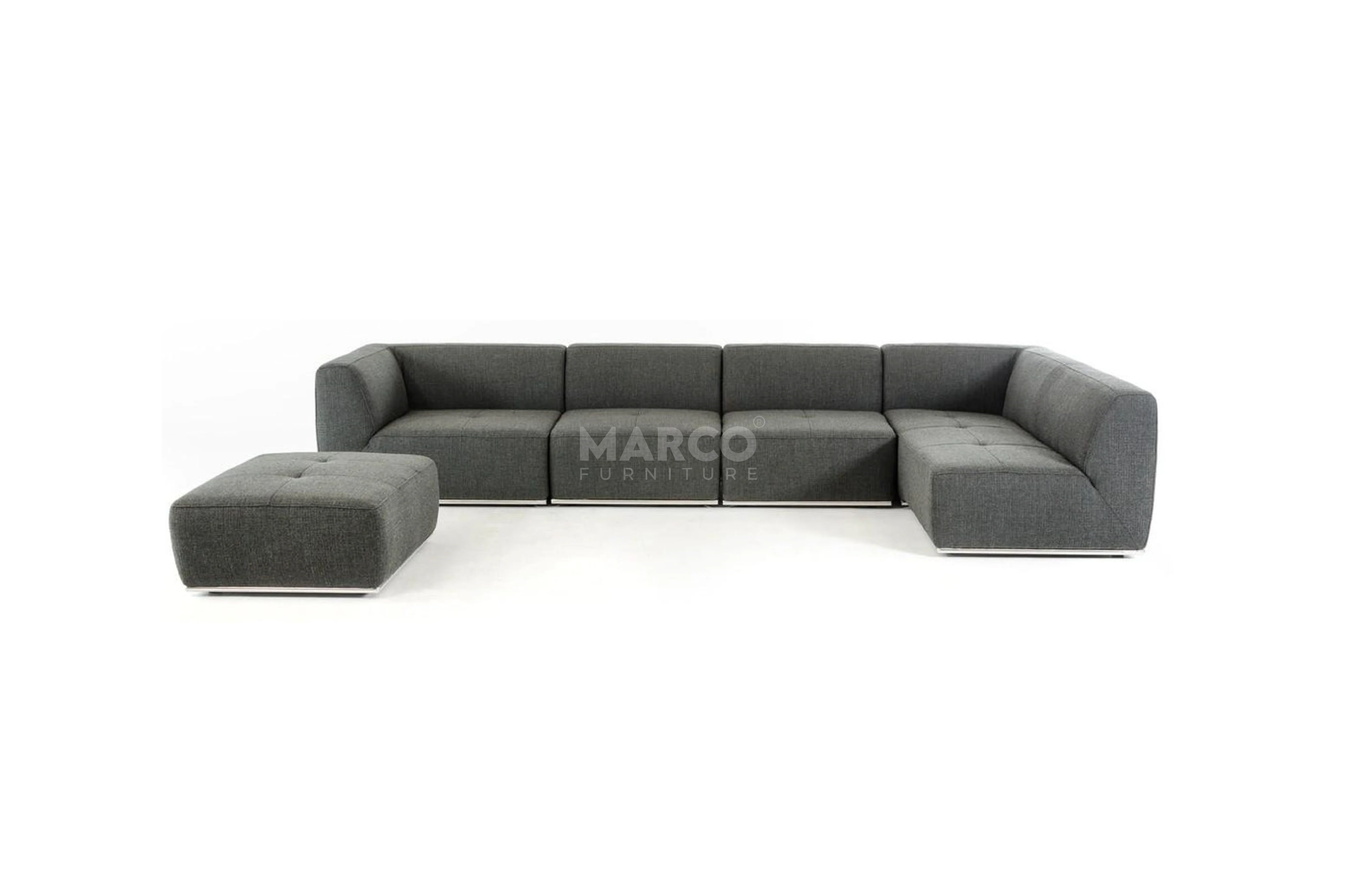 Florence Modular Lounge Sofa – Low Profile Sectional with Ottoman - Image 5