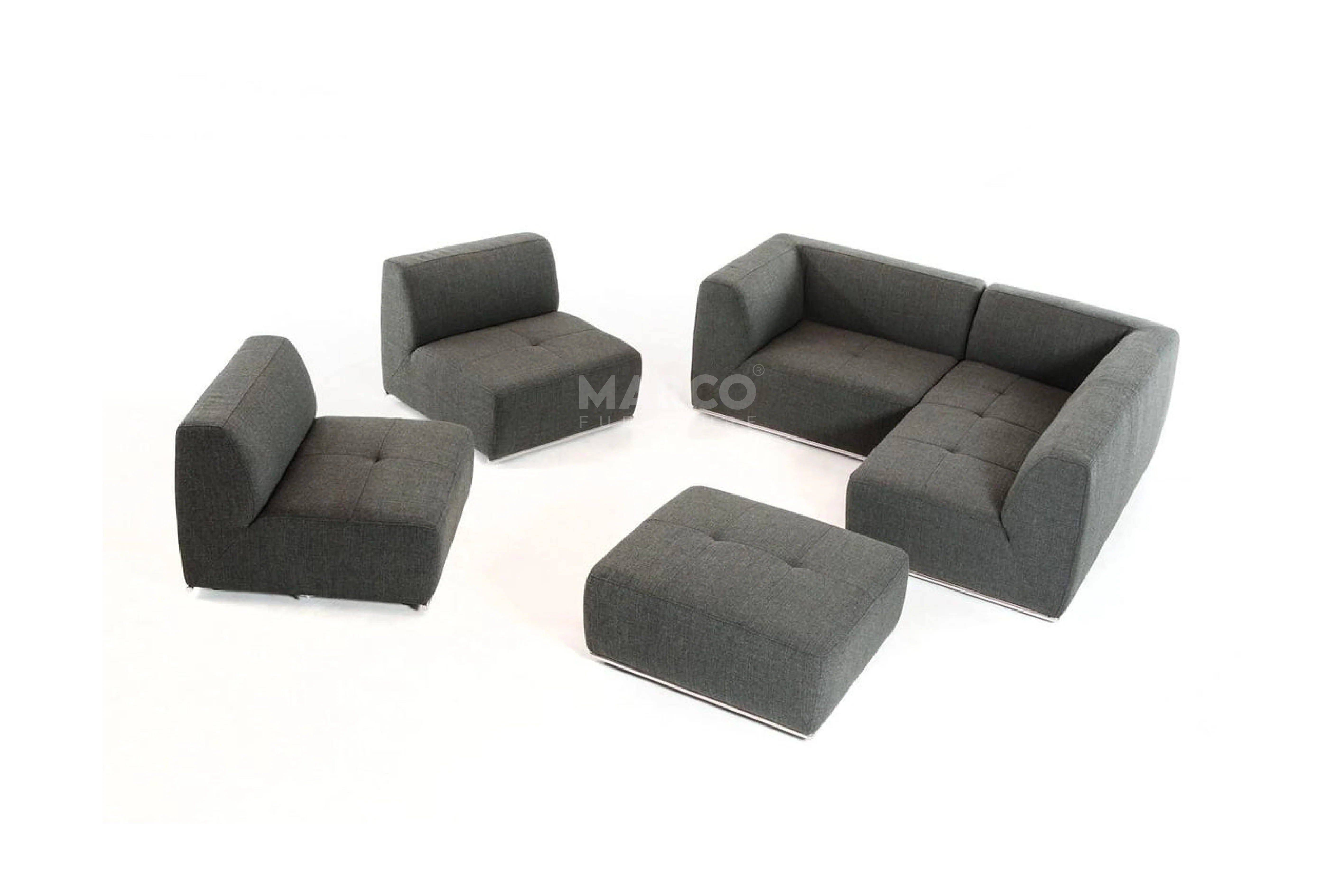 Florence Modular Lounge Sofa – Low Profile Sectional with Ottoman - Image 6