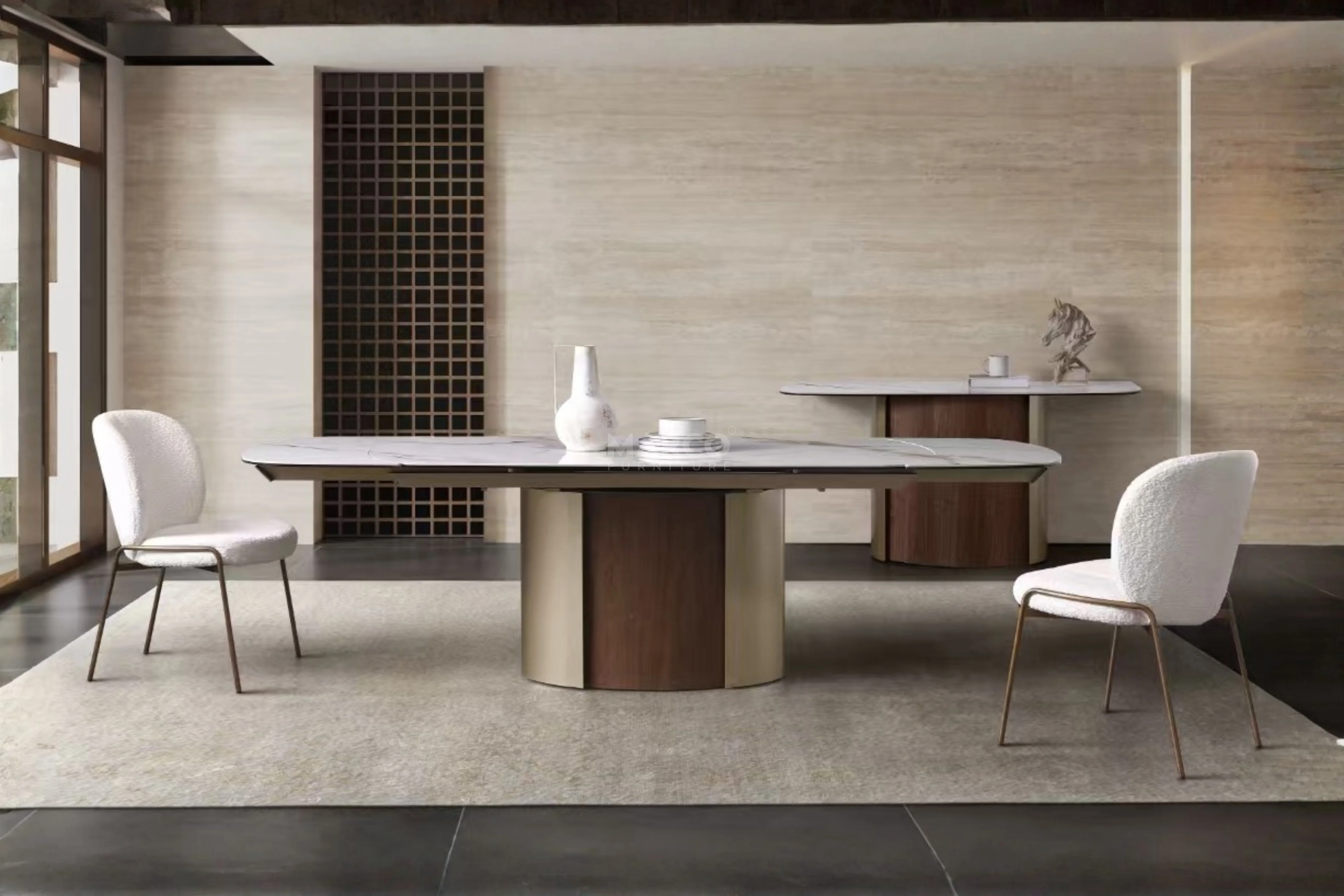 Forma Bella Sintered Stone Extendable Dining Table - Image 2