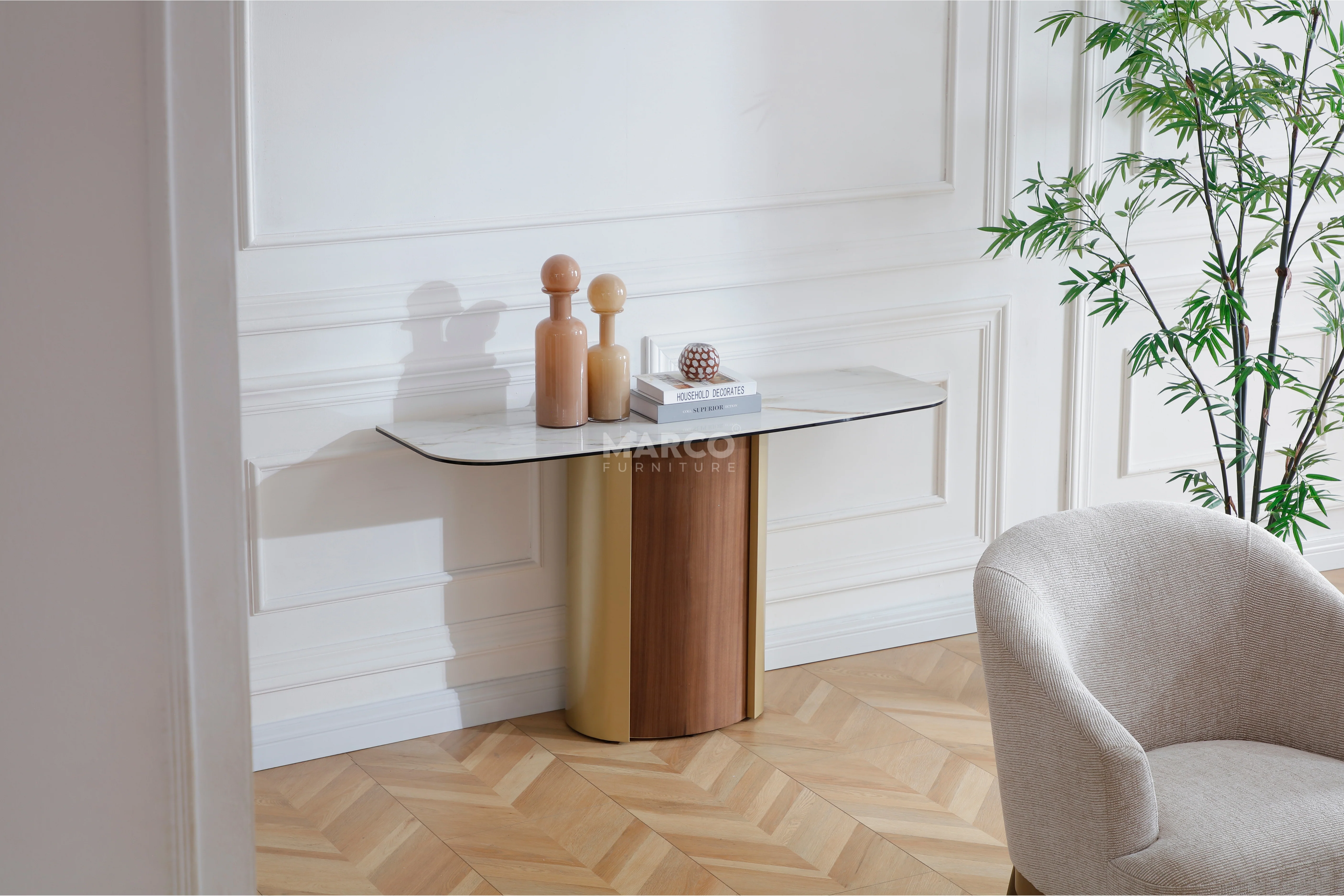 Forma Bella Sintered Stone Hallway Table - Image 4