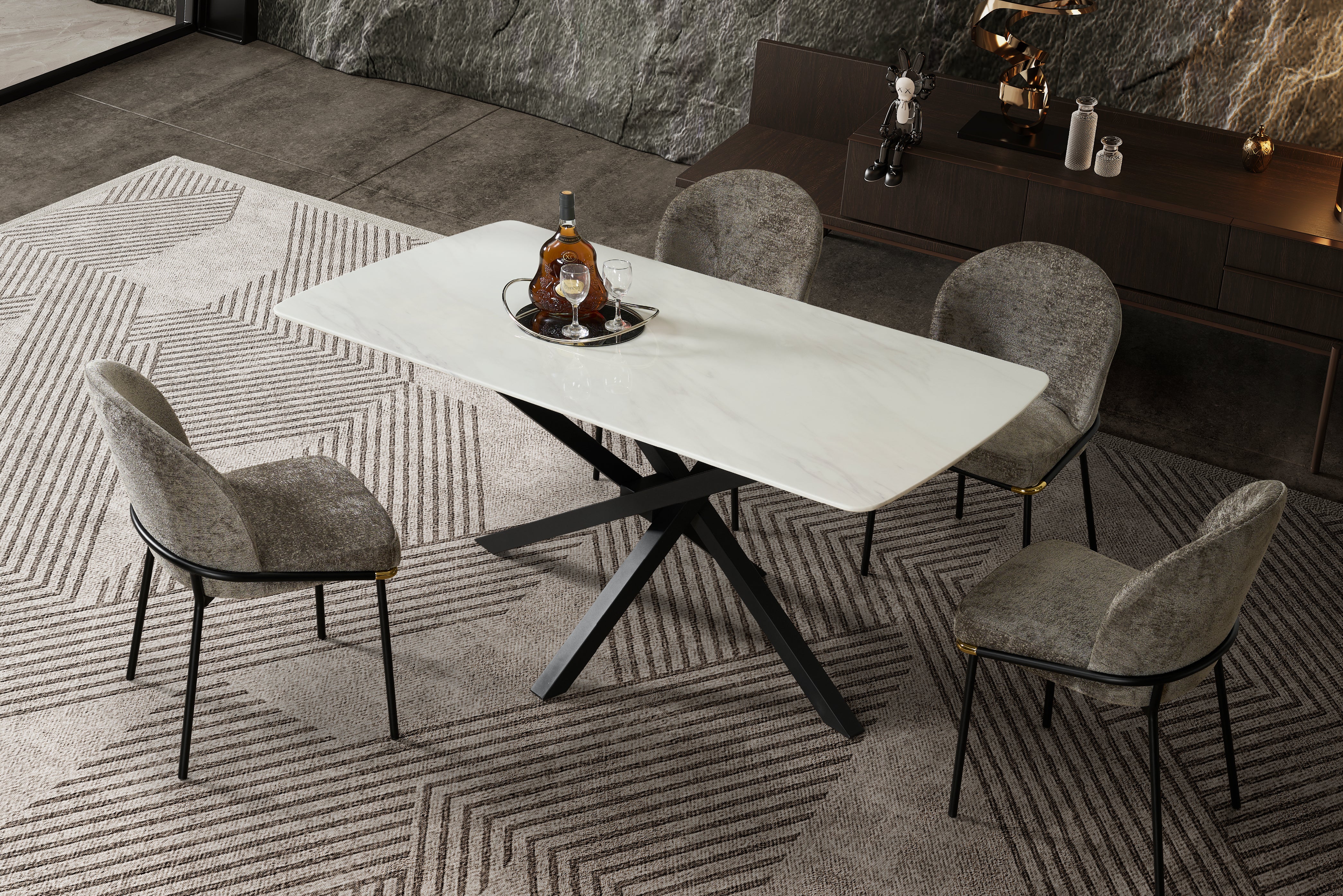 Galaxy Marble Dining Table - Image 2