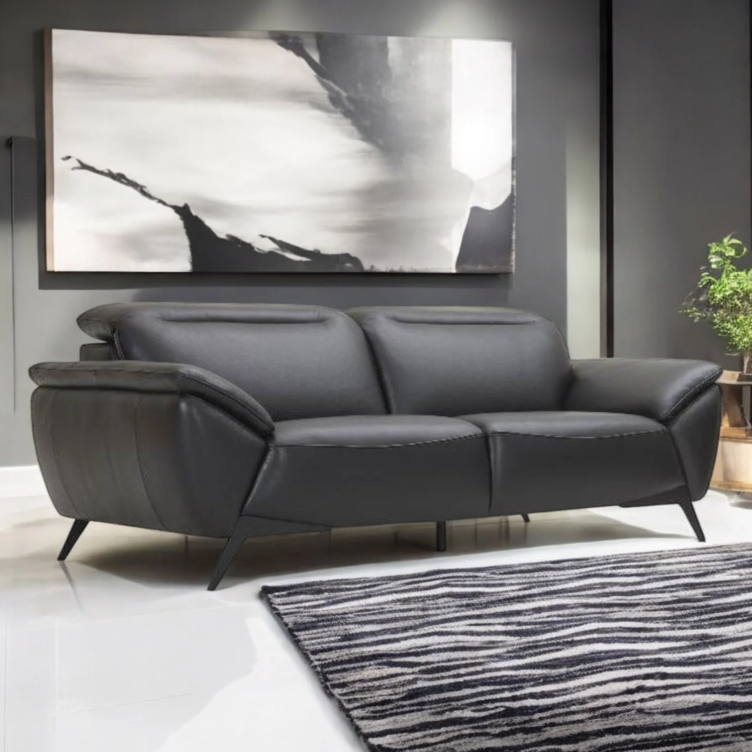 Georgia Leather Lounge – Premium Leather Sofa Set - Image 3