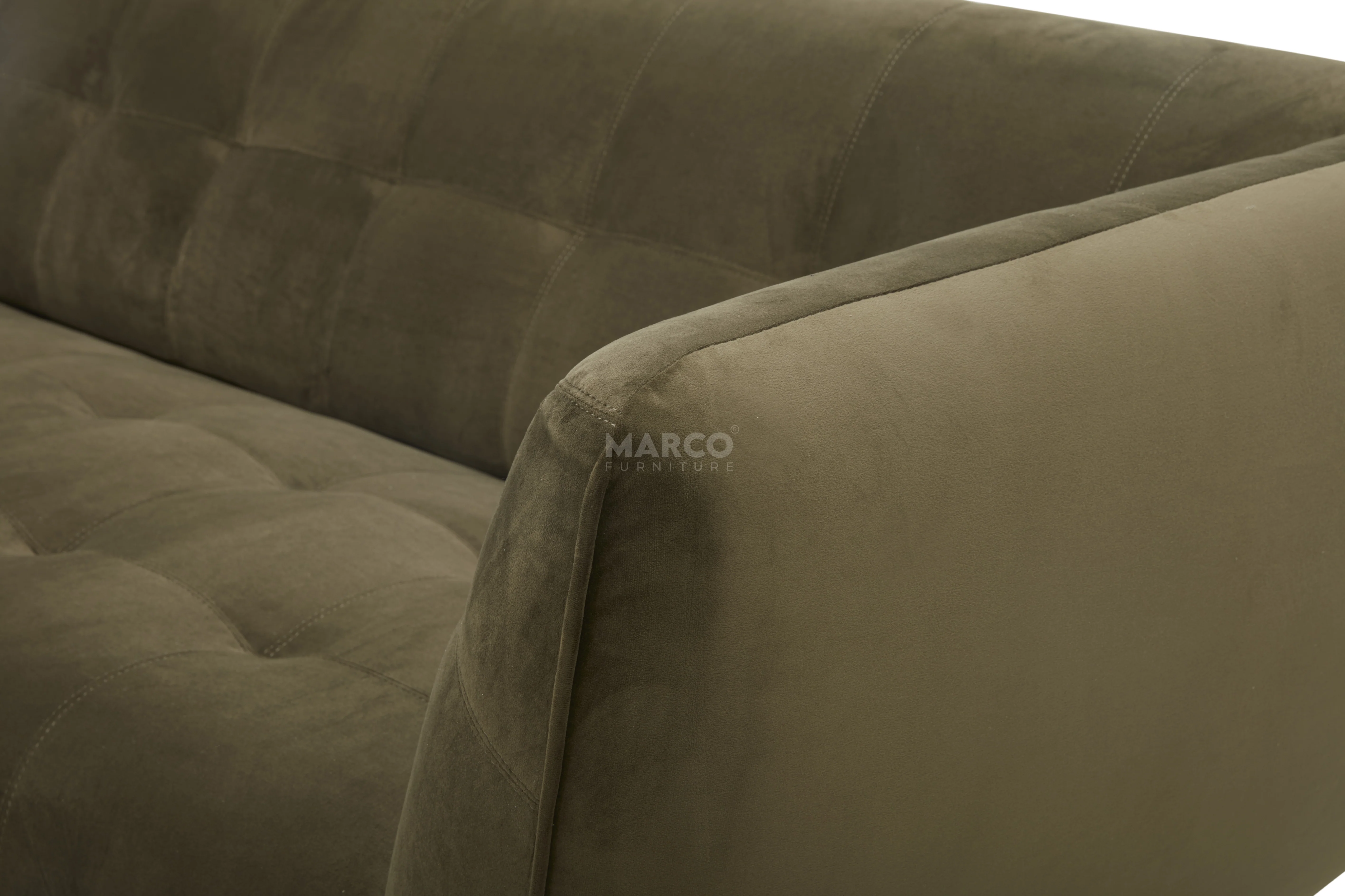 Gloria Velvet Chesterfield Sofa – Modern Velvet Couch - Image 19