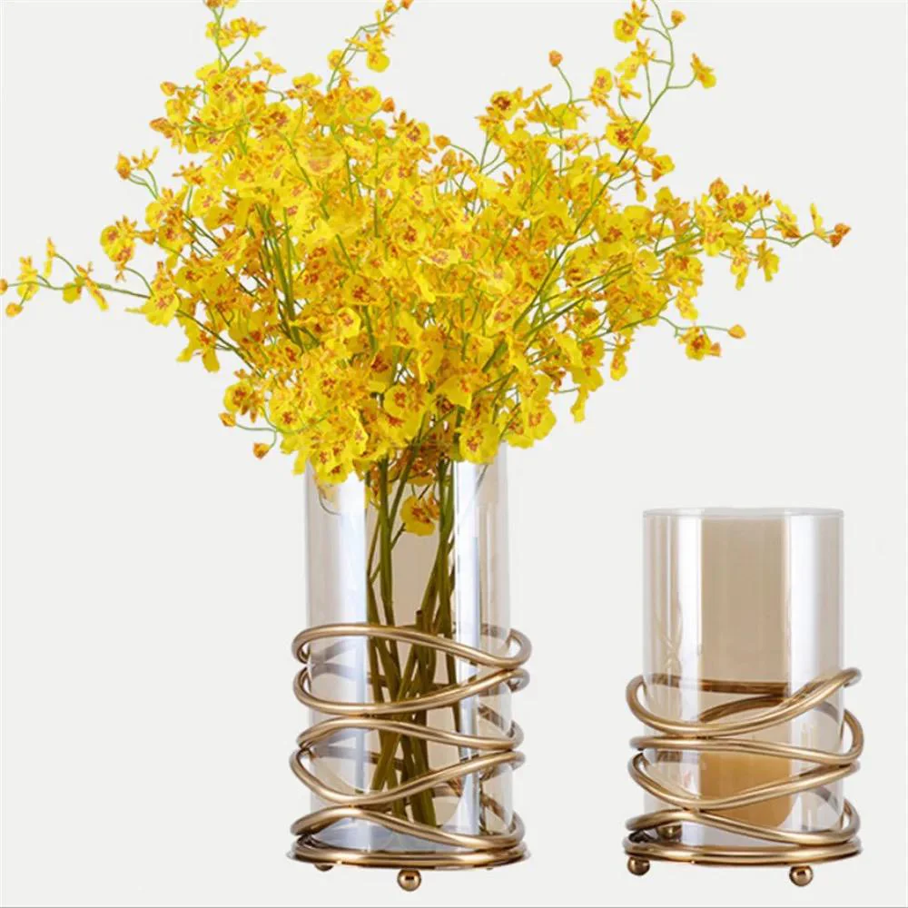 Hurricane Gold Spiral Glass Candle Holder Set - Image 10