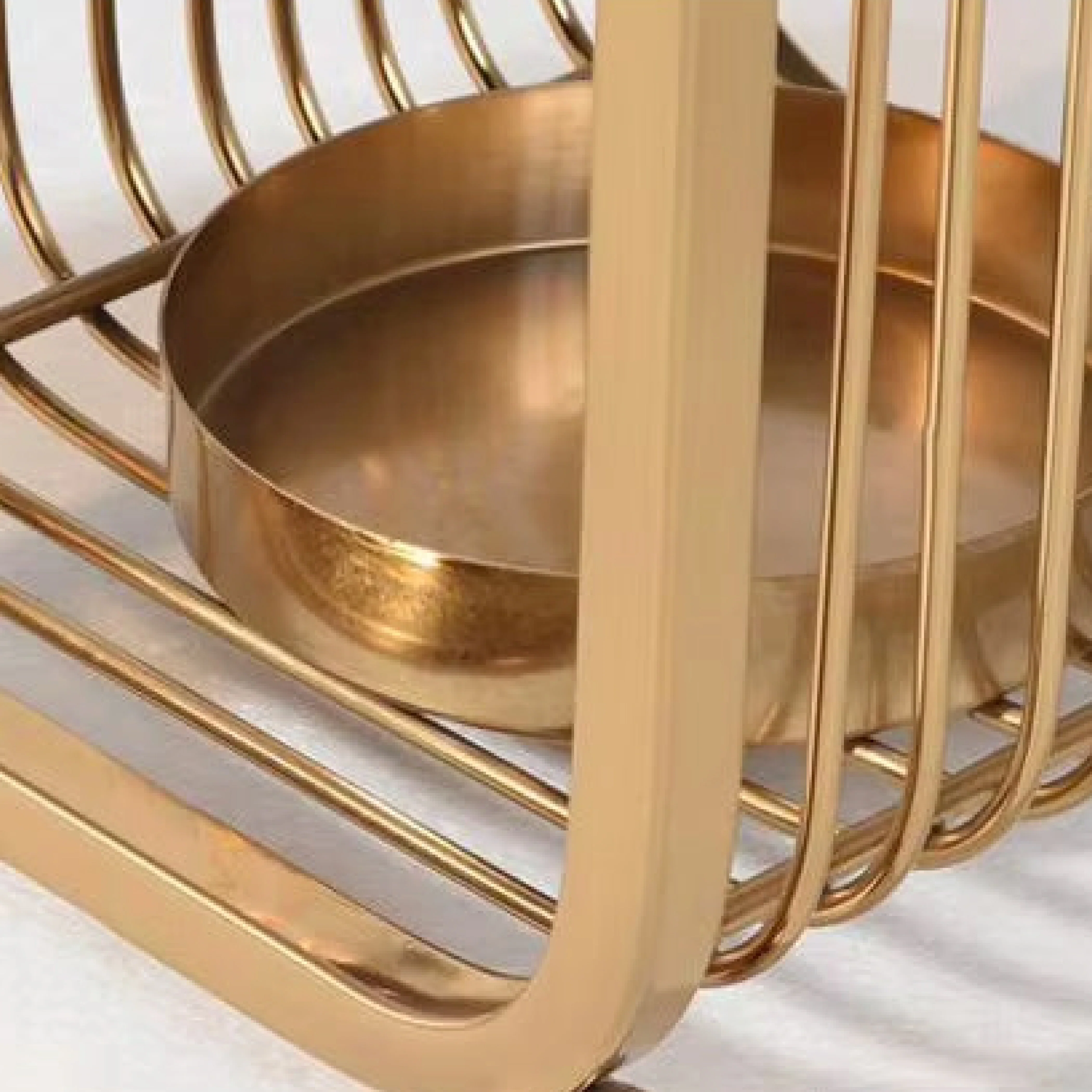 Gold Cage Candle Holder Set - Image 8