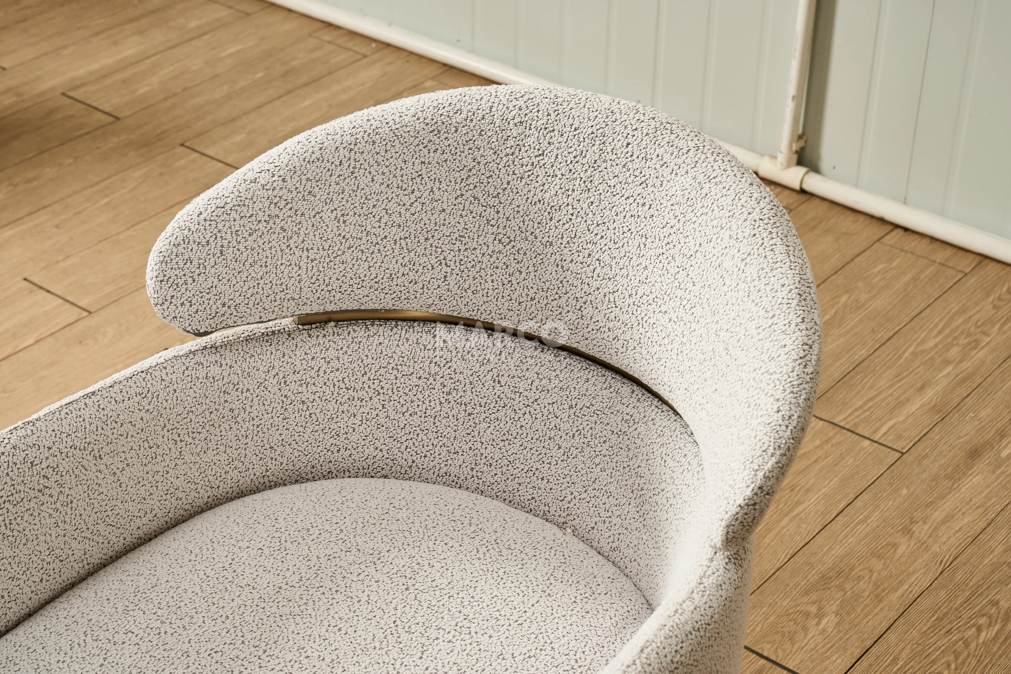 Hallie Boucle Dining Chair – Modern Upholstered Dining Seat - Image 8