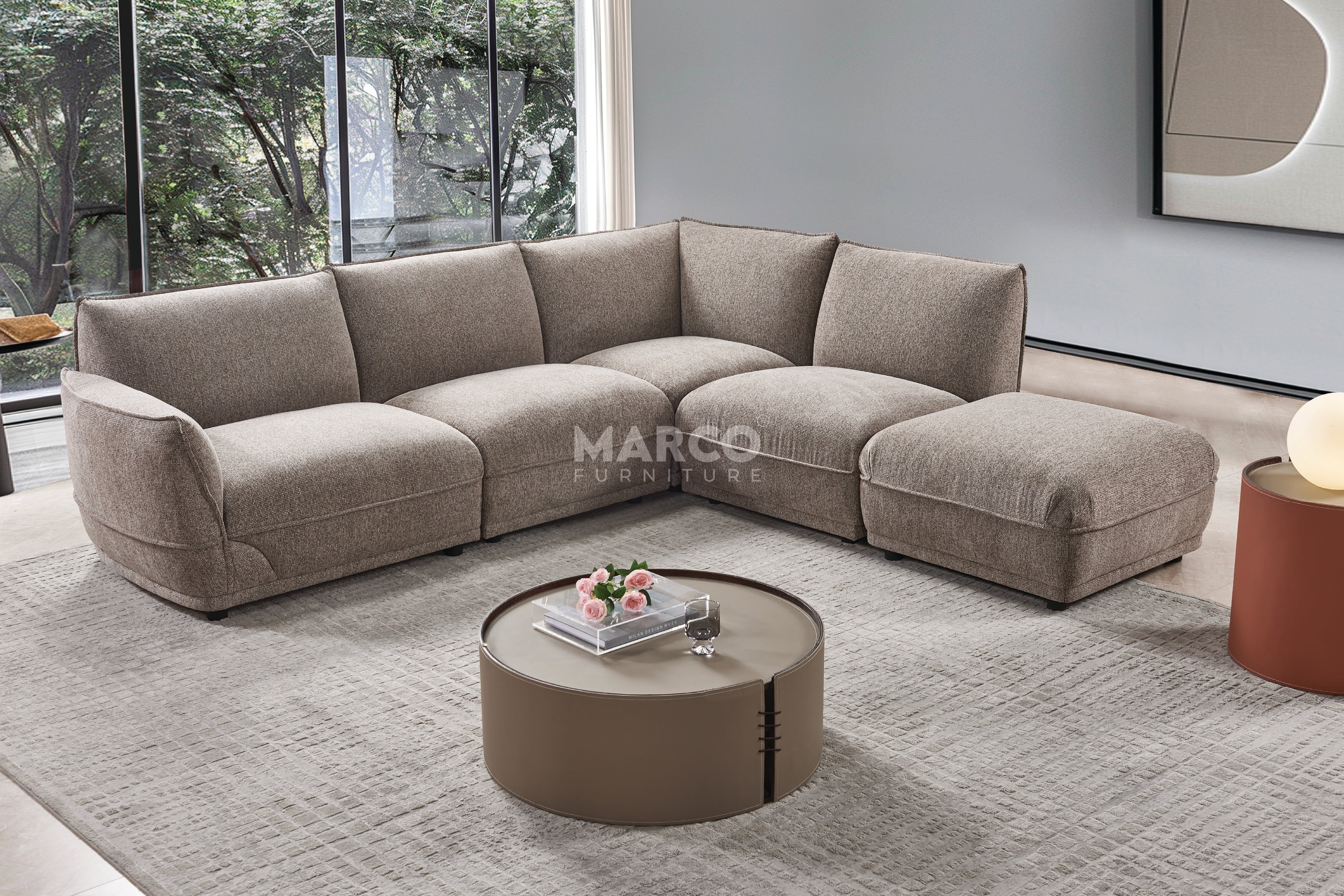 Havana Fabric Corner Lounge – Modern Modular Lounge - Image 3