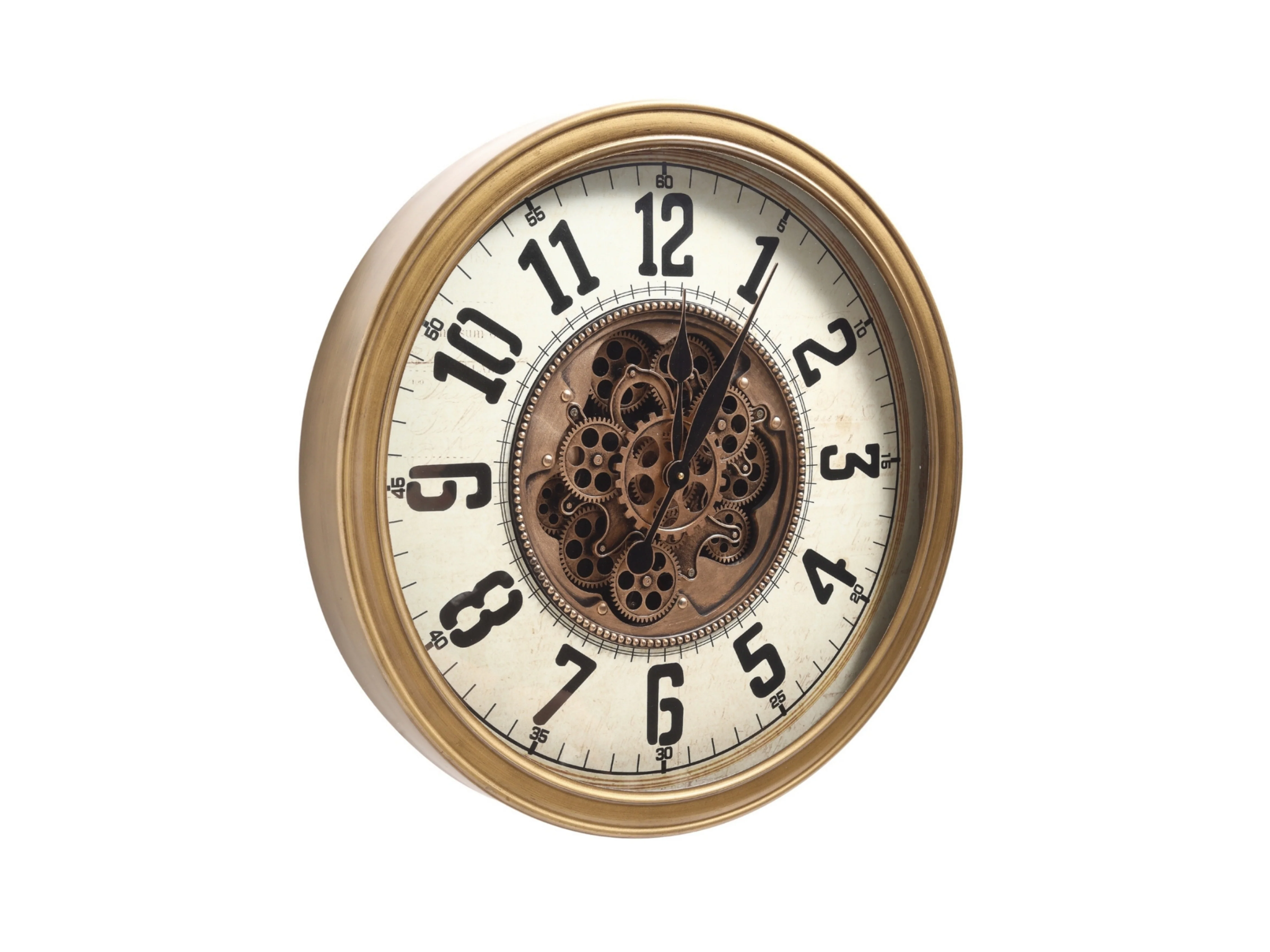 Haven Numeral Gear Wall Clock – Metal Frame (66cm) - Image 2