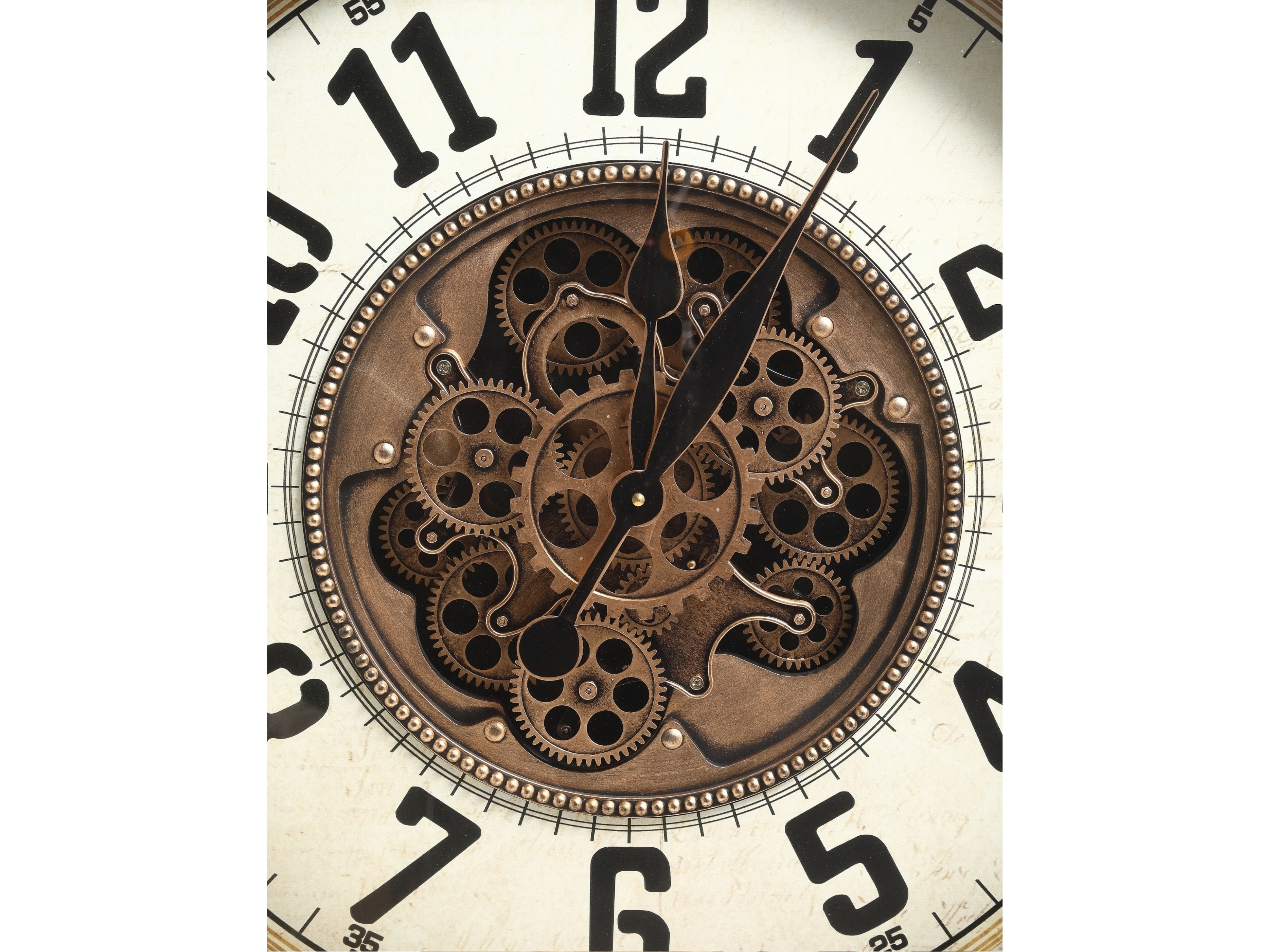 Haven Numeral Gear Wall Clock – Metal Frame (66cm) - Image 3