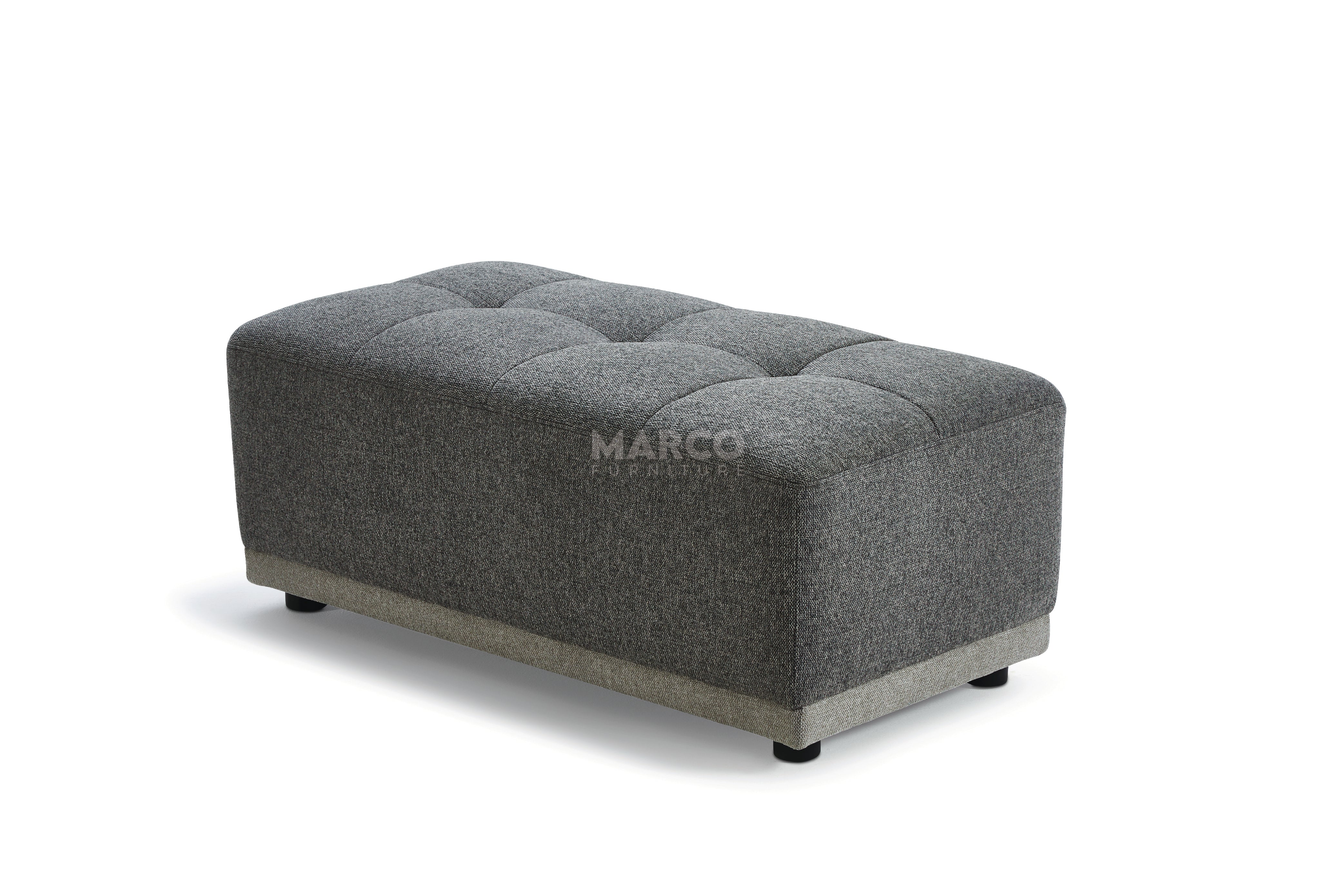 Hawaii Woven Fabric Modular Sofa Lounge with Chaise & Ottoman - Image 15