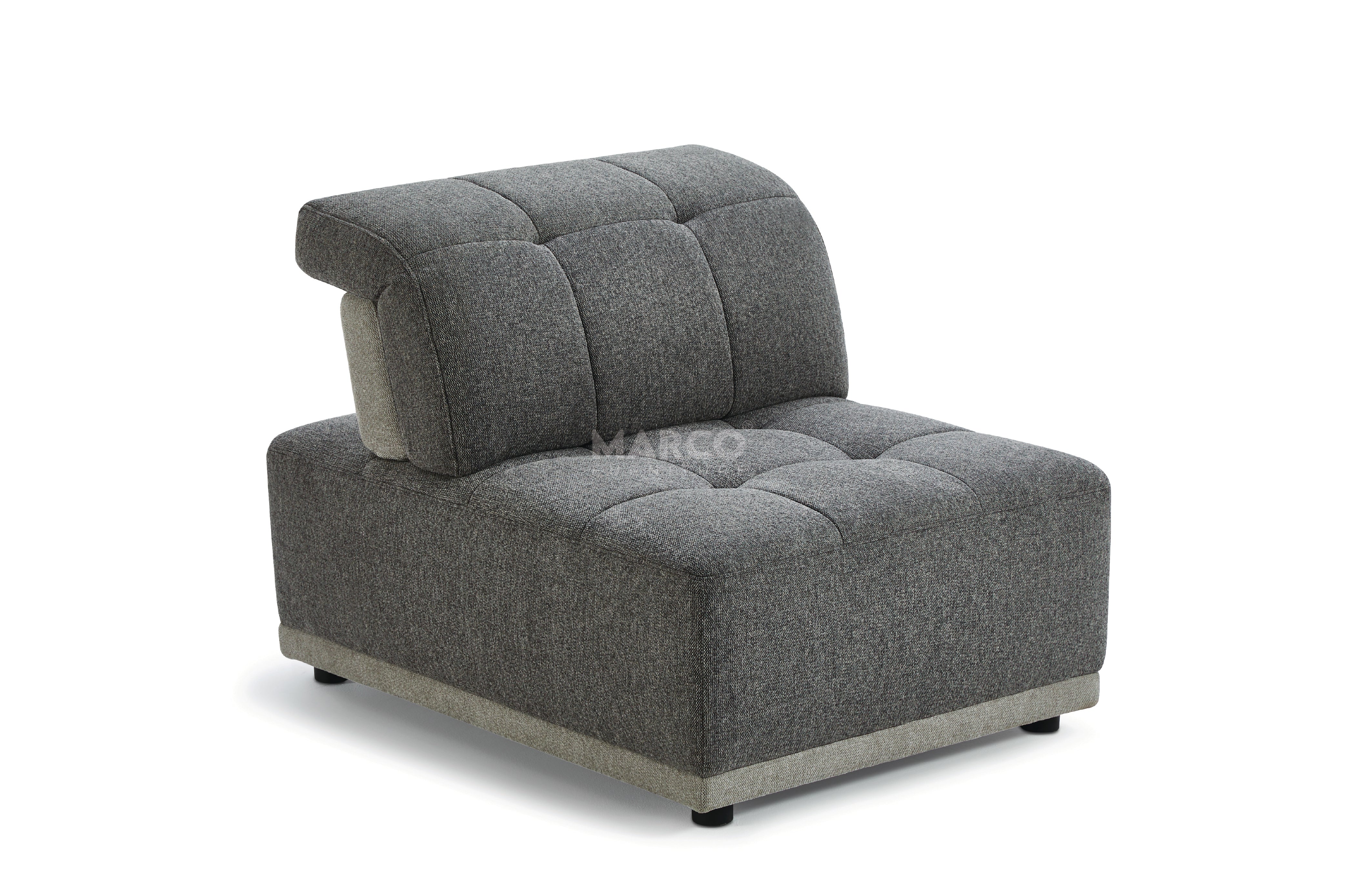 Hawaii Woven Fabric Modular Sofa Lounge with Chaise & Ottoman - Image 18
