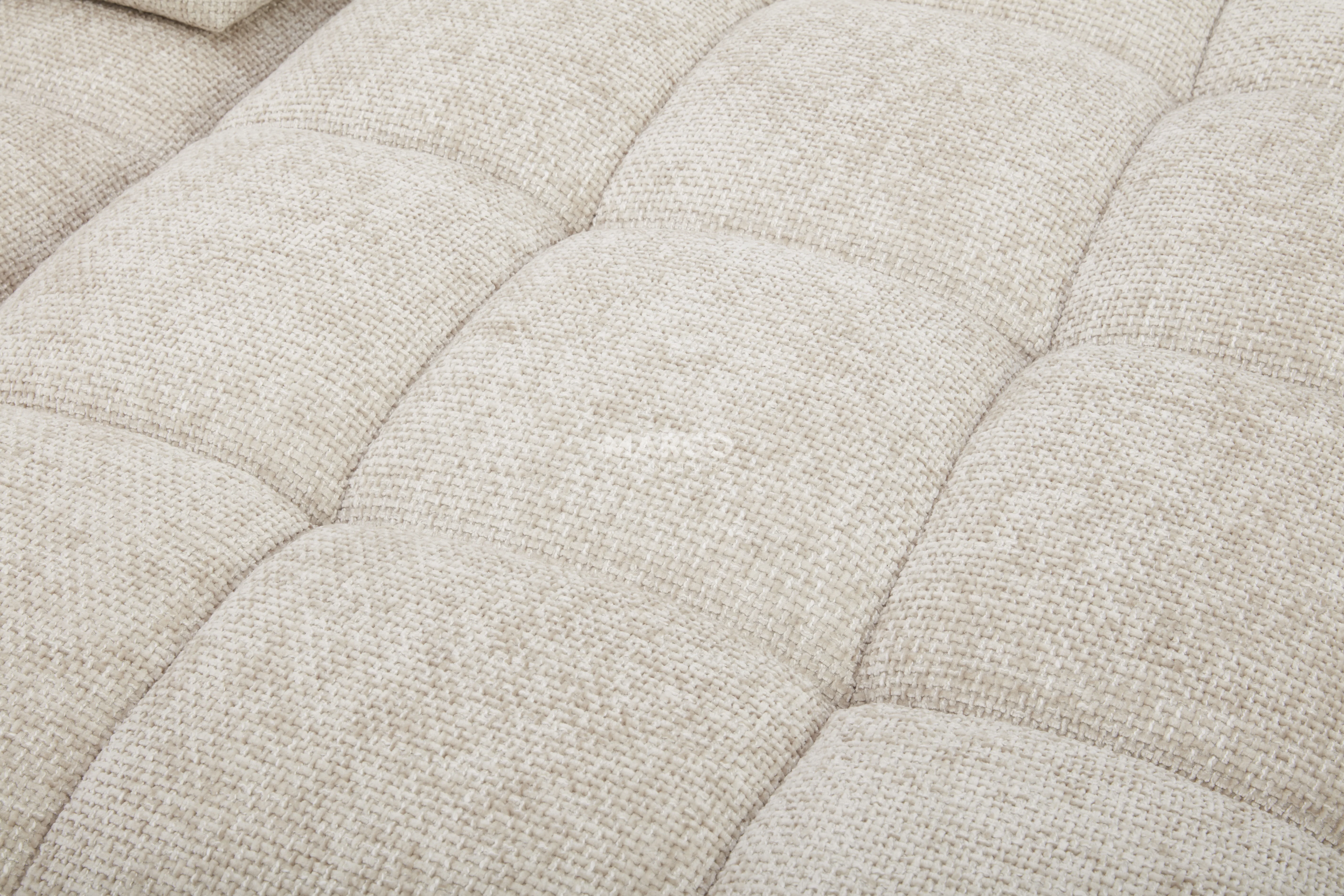 Dublin Woven Fabric Modular Sofa Lounge with Chaise & Ottoman - Image 8