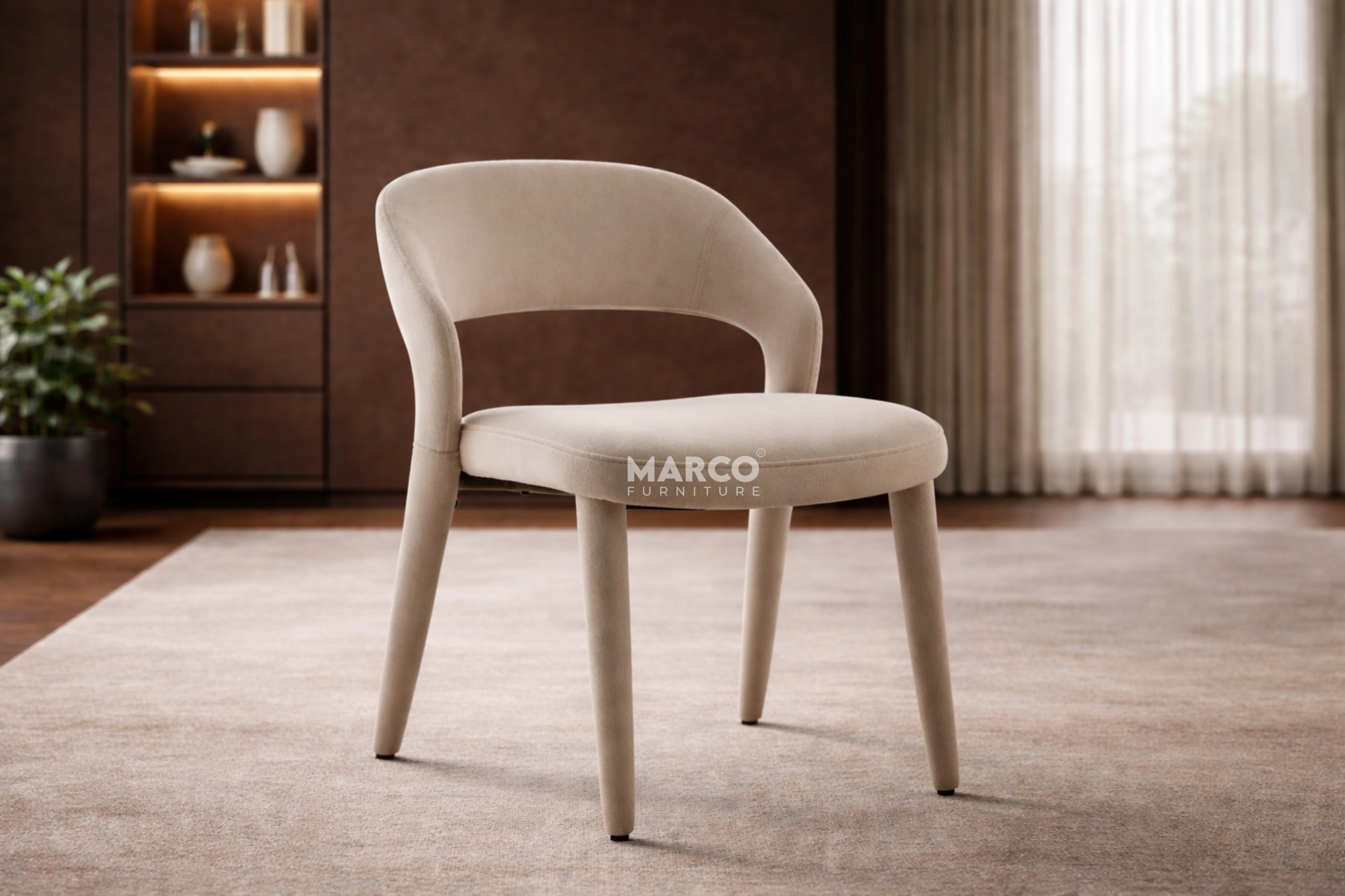 Kairo Fabric Dining Chair - Image 2