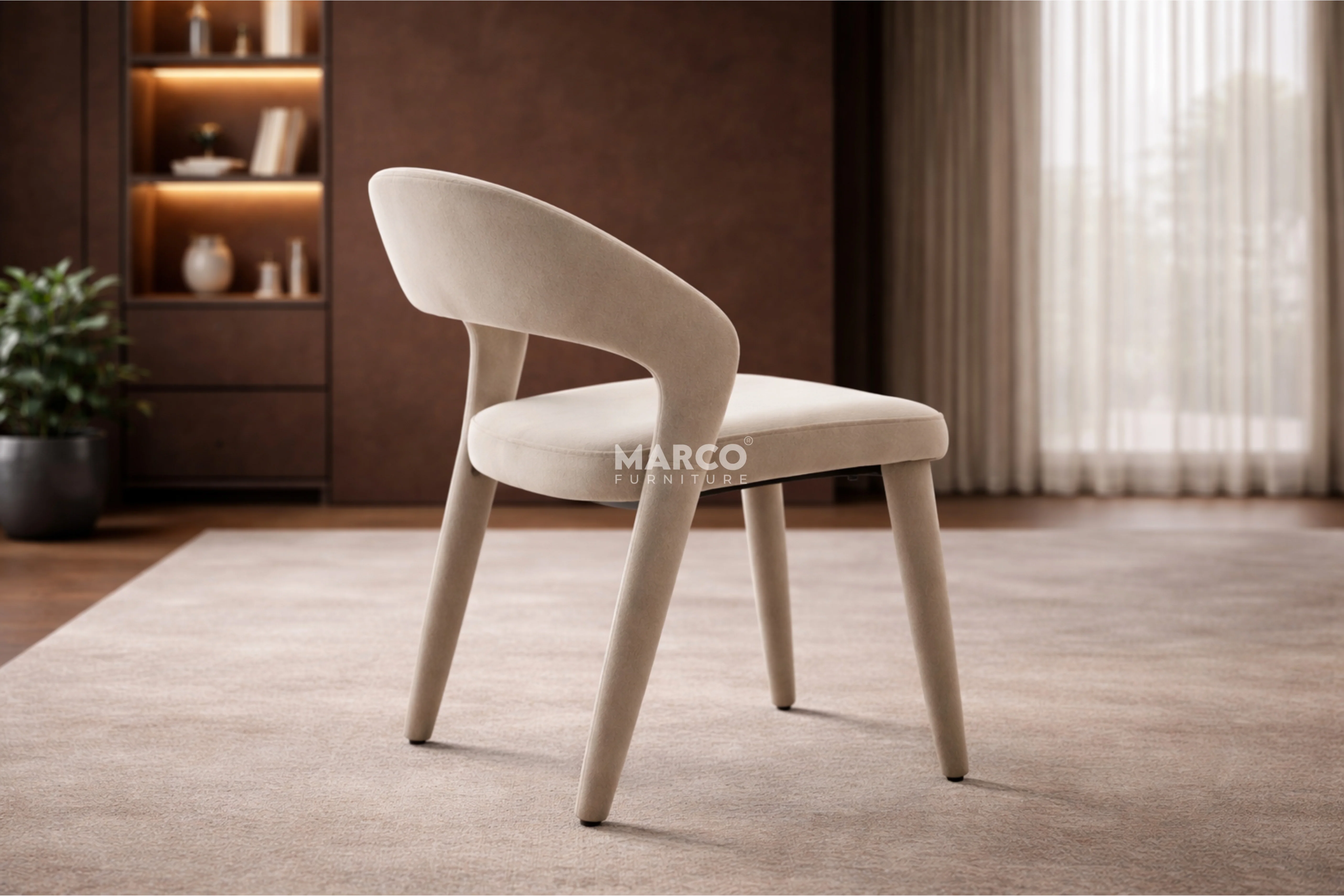 Kairo Fabric Dining Chair - Image 3