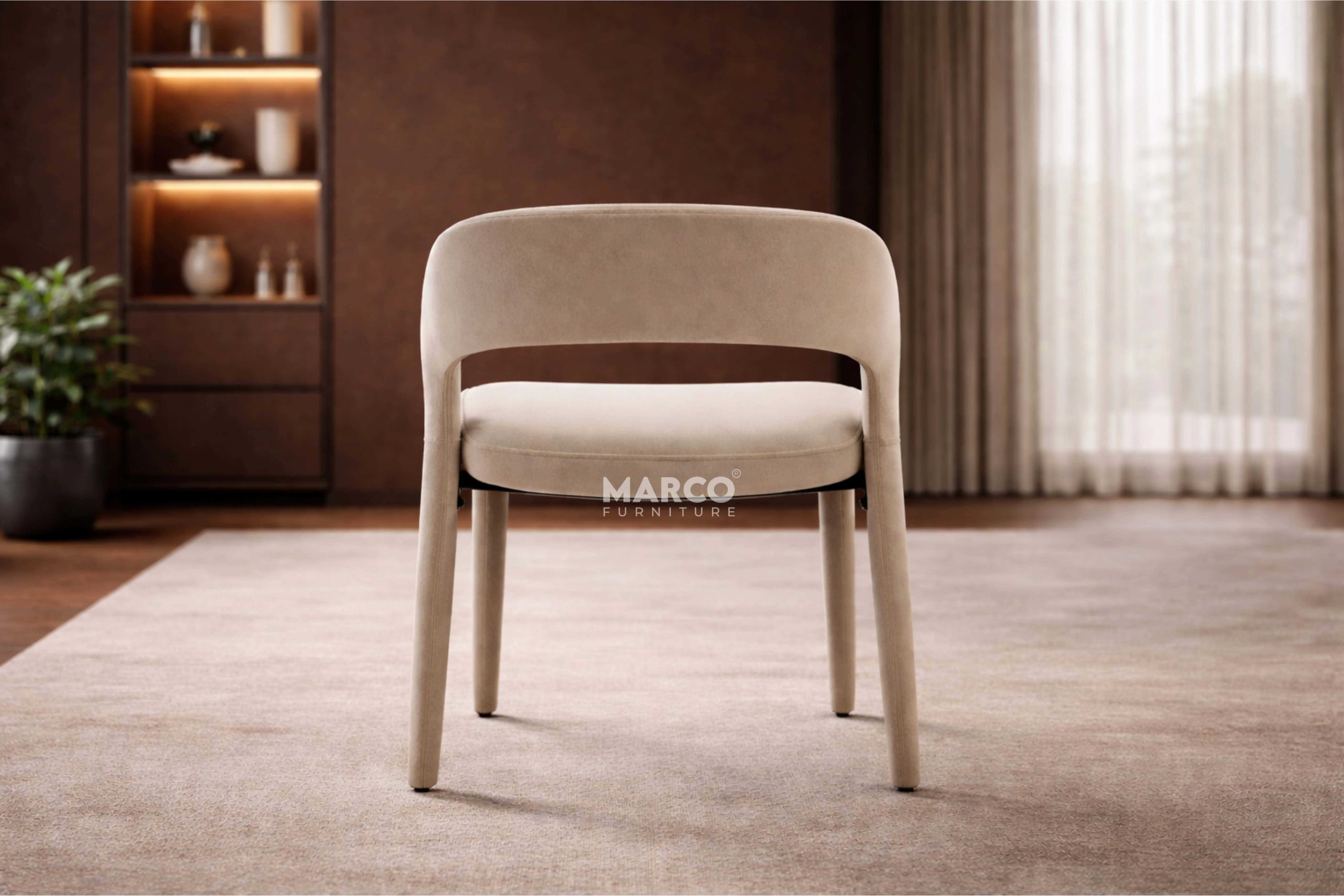 Kairo Fabric Dining Chair - Image 4