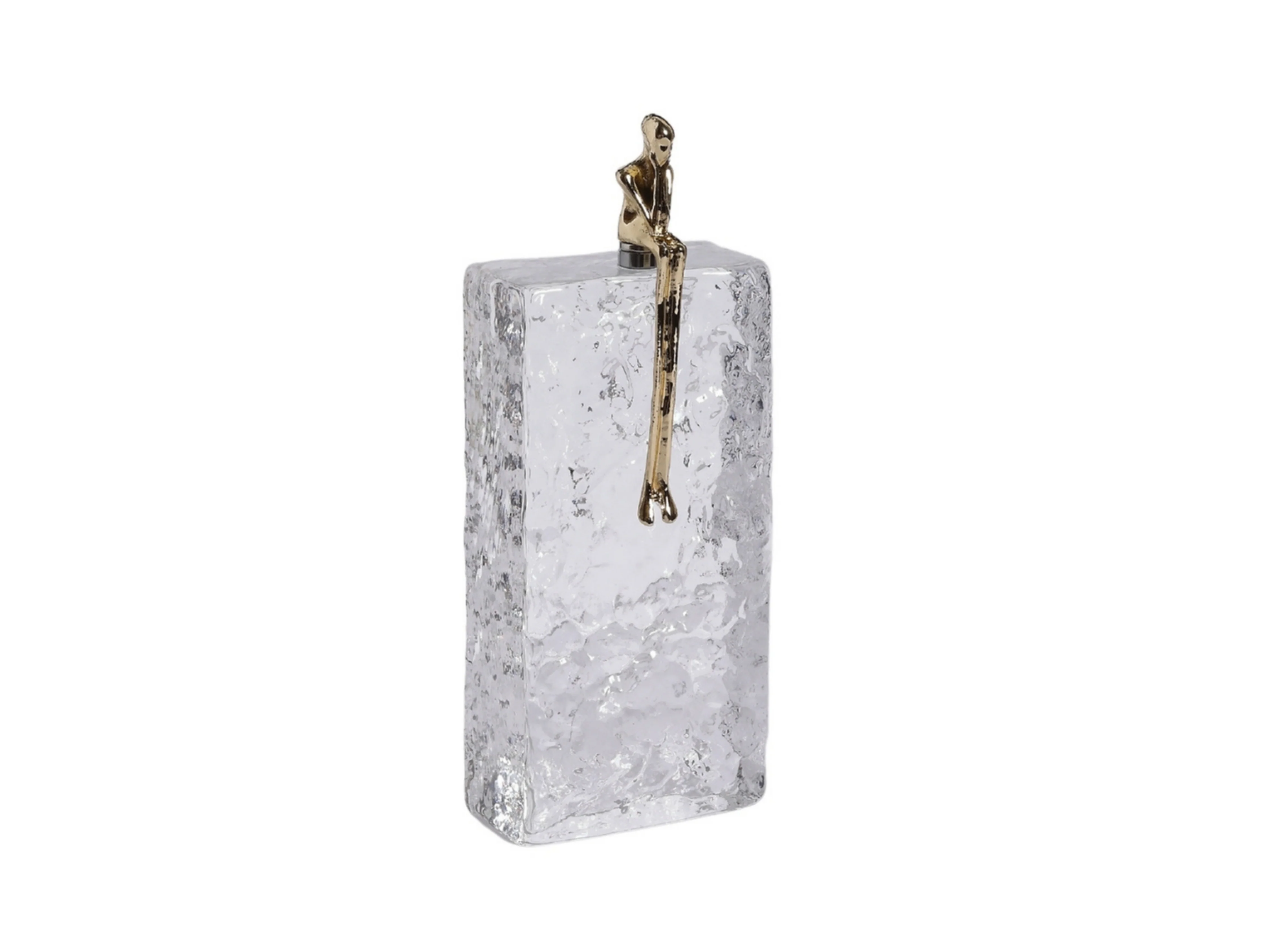 Kris Sculptural Glass Decor with Copper Figure - Image 8