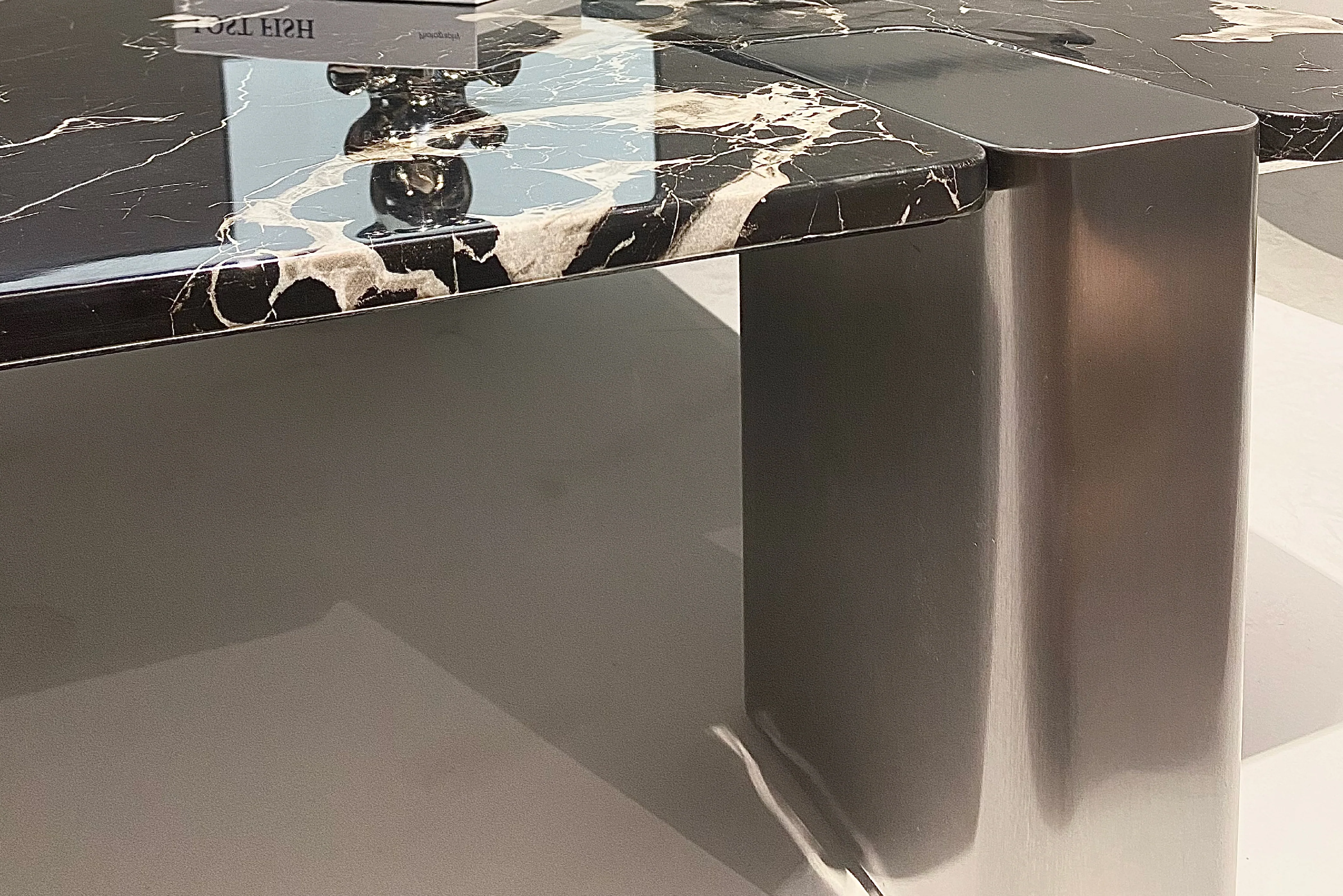 Lapis Black Rose Marble Top Coffee Table - Image 6