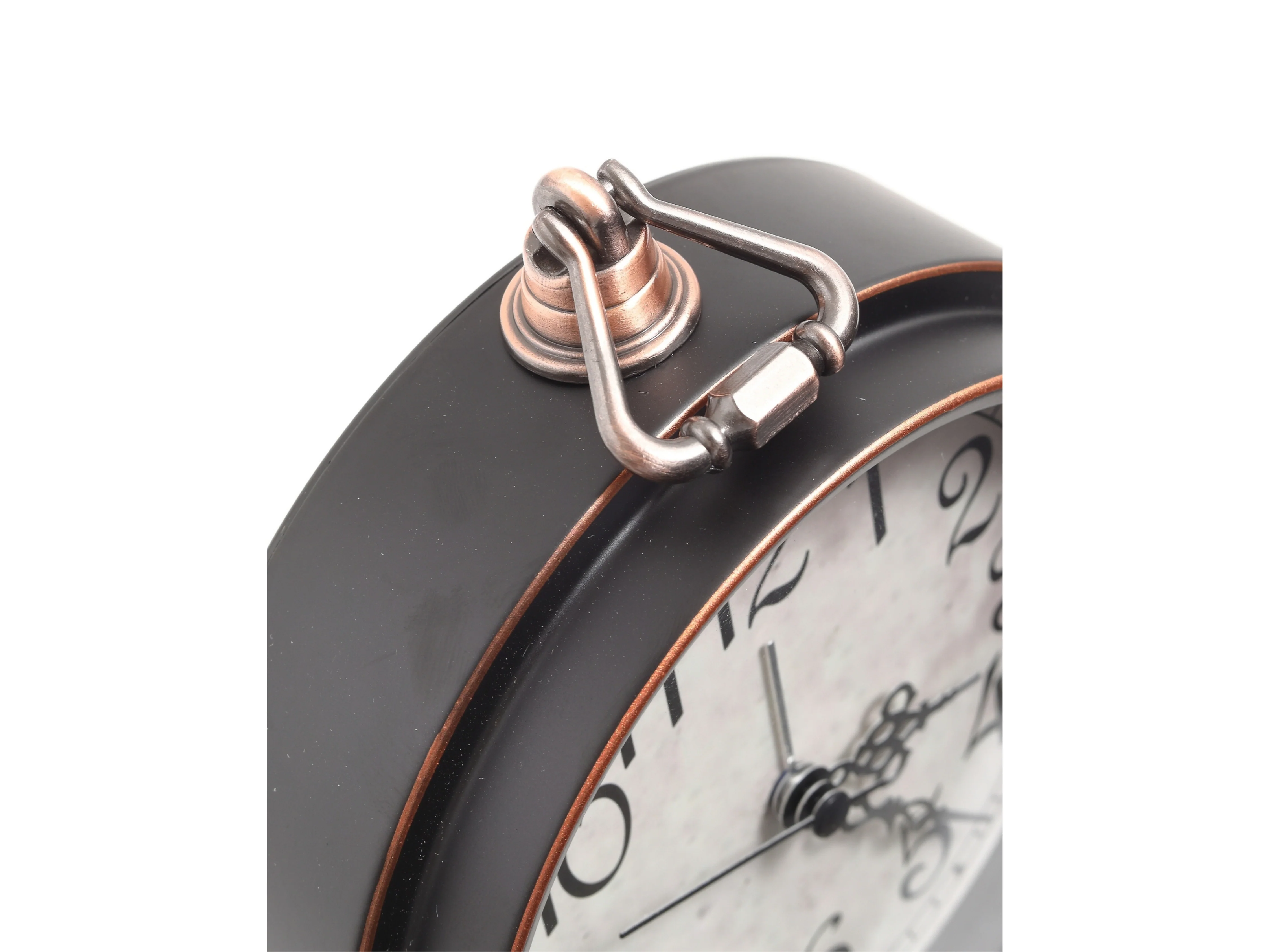 Luma Vintage Black Table Clock – Classic Dial - Image 4