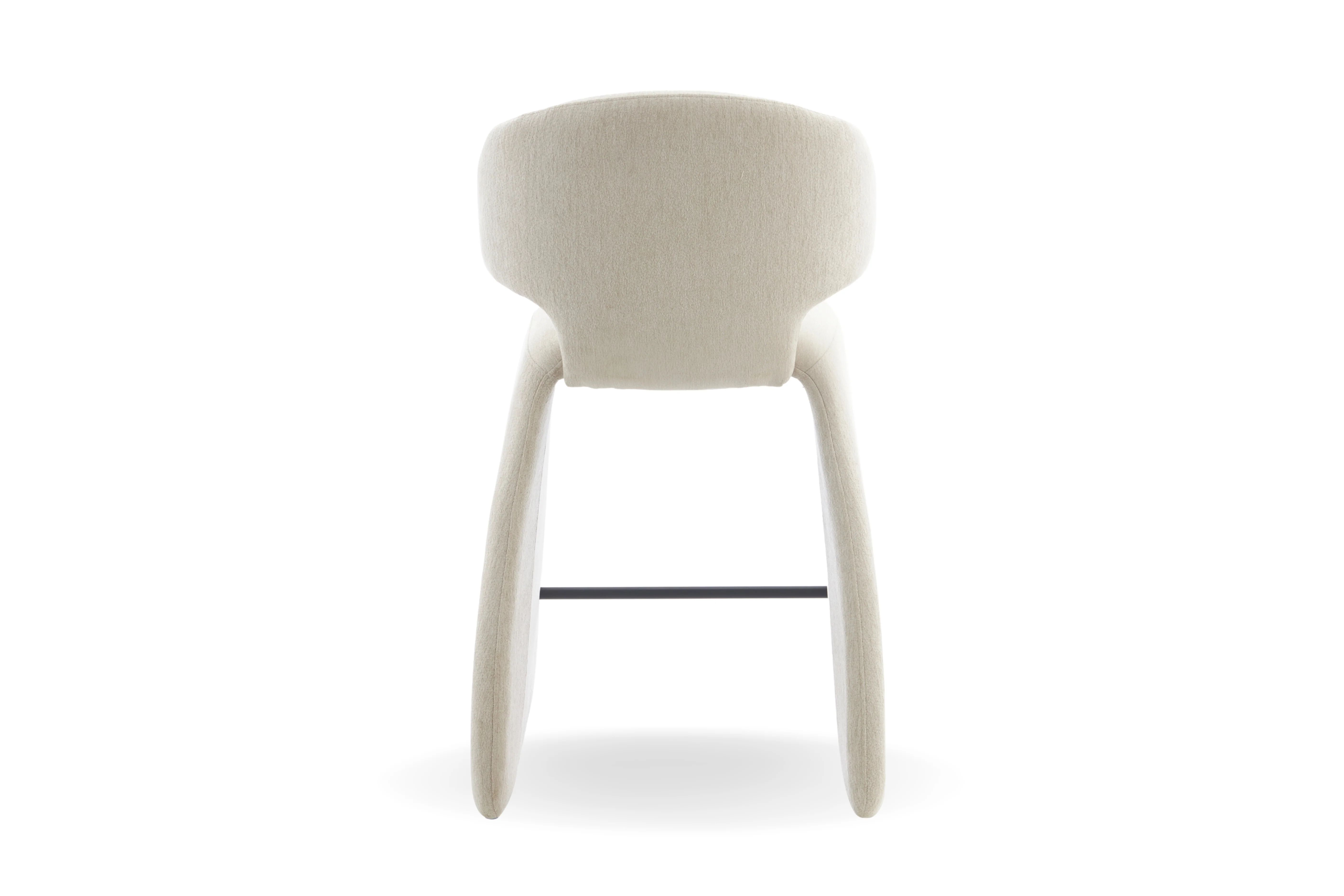 Luxe Fabric Bar Chair - Upholstered Bar Stool - Image 9