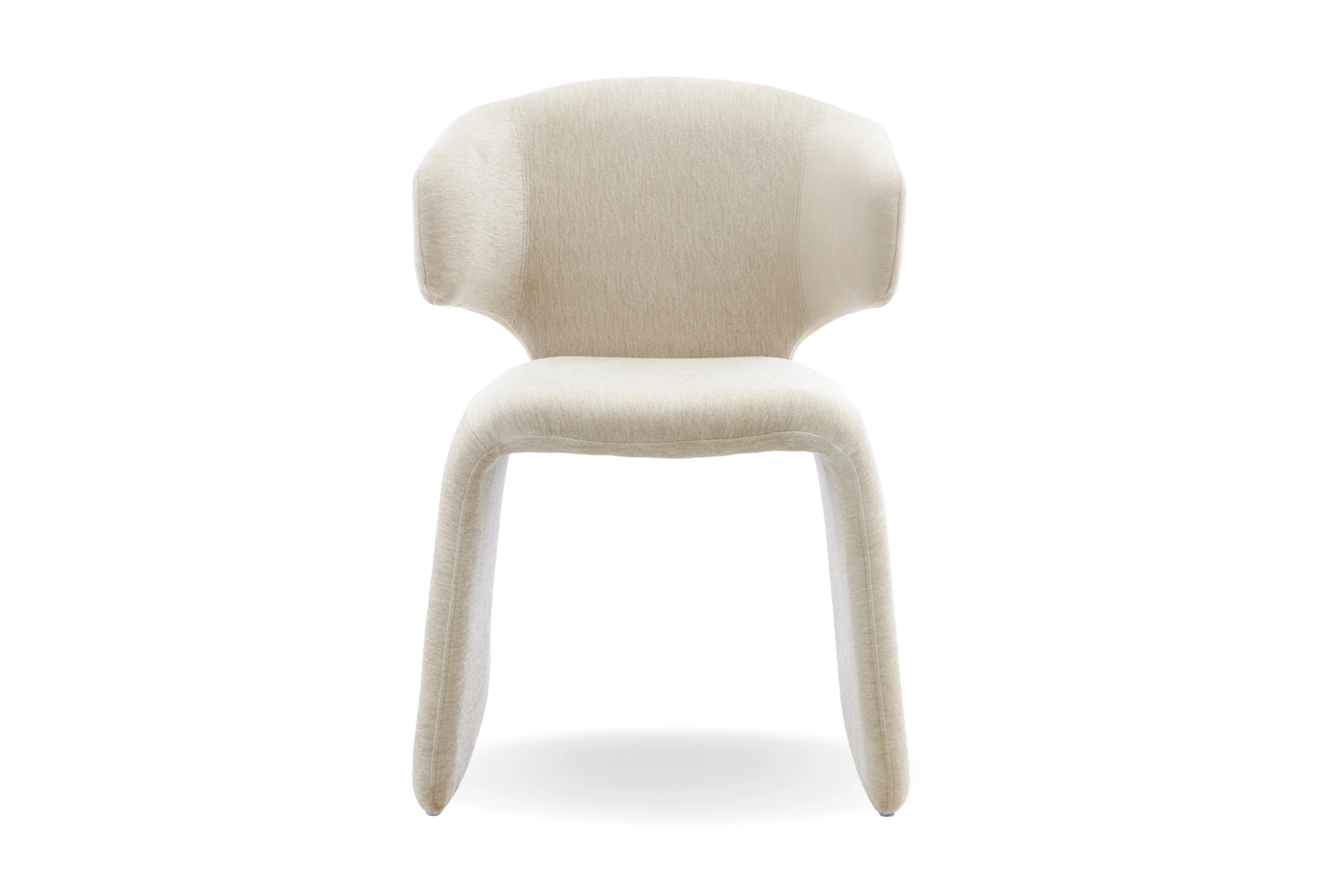 Luxe Fabric Upholstered Modern Dining Chair - Image 5