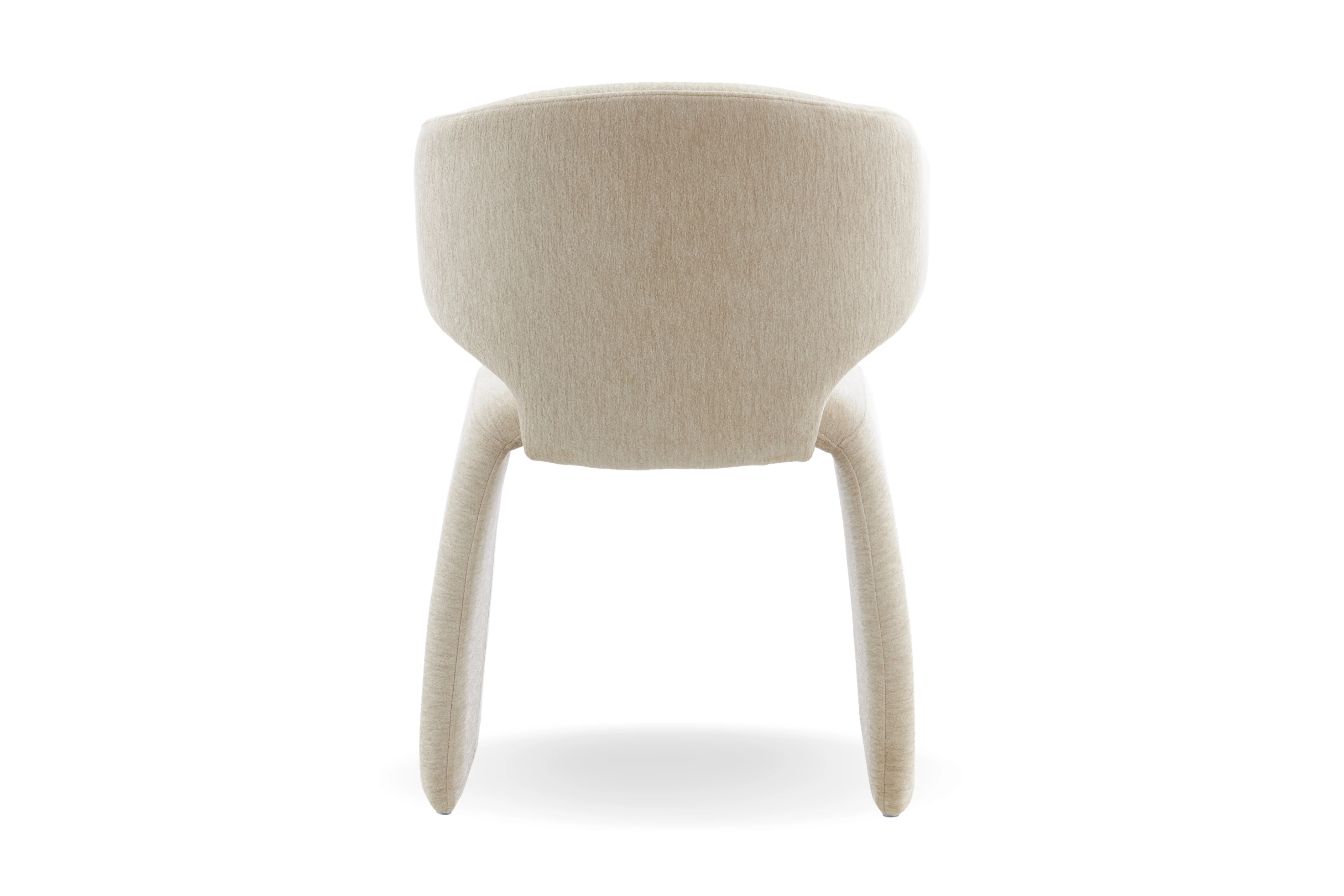 Luxe Fabric Upholstered Modern Dining Chair - Image 9