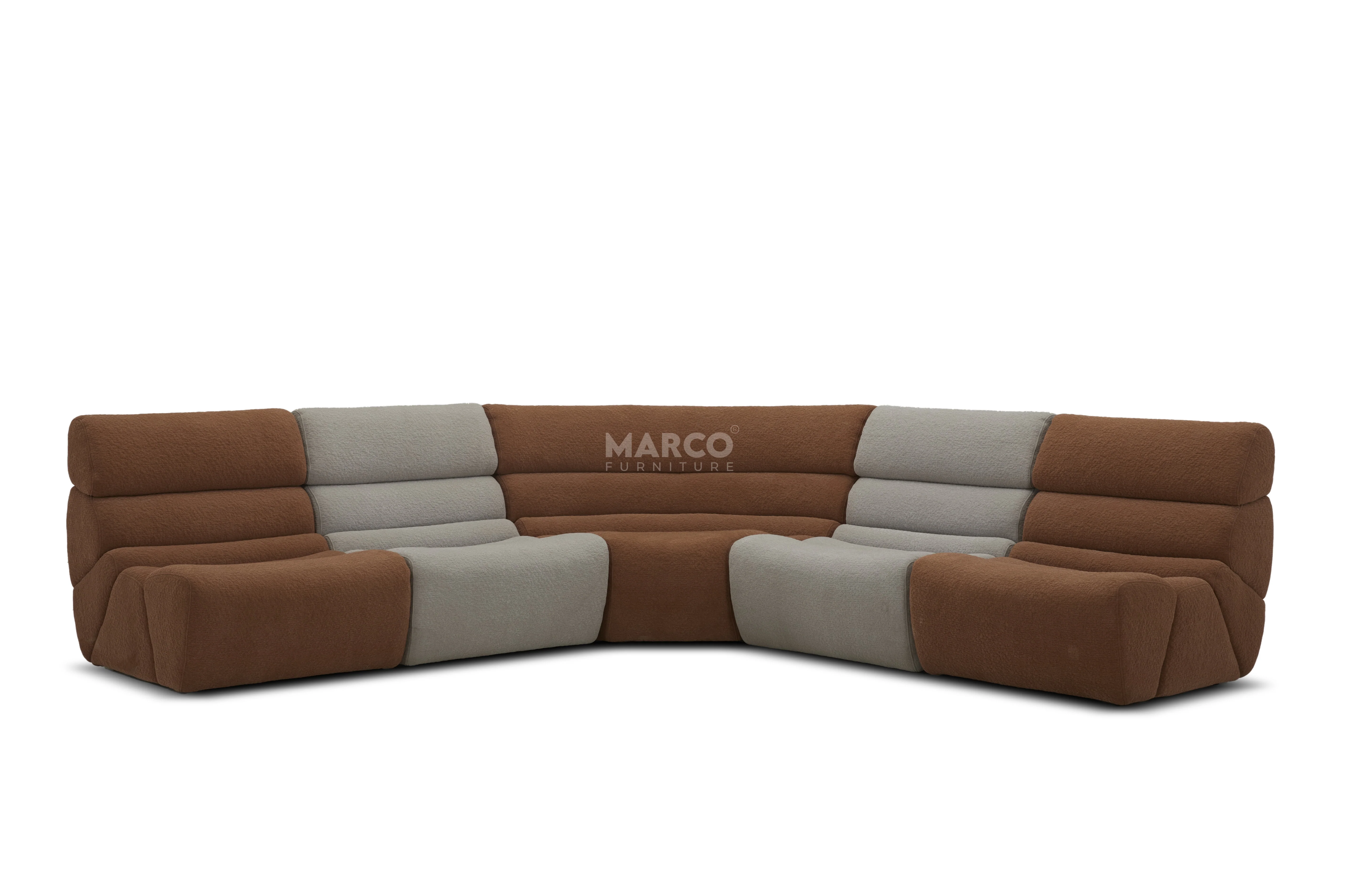 Manchester Corner Lounge Sofa with Ottomans – Modern Sectional Couch - Image 5