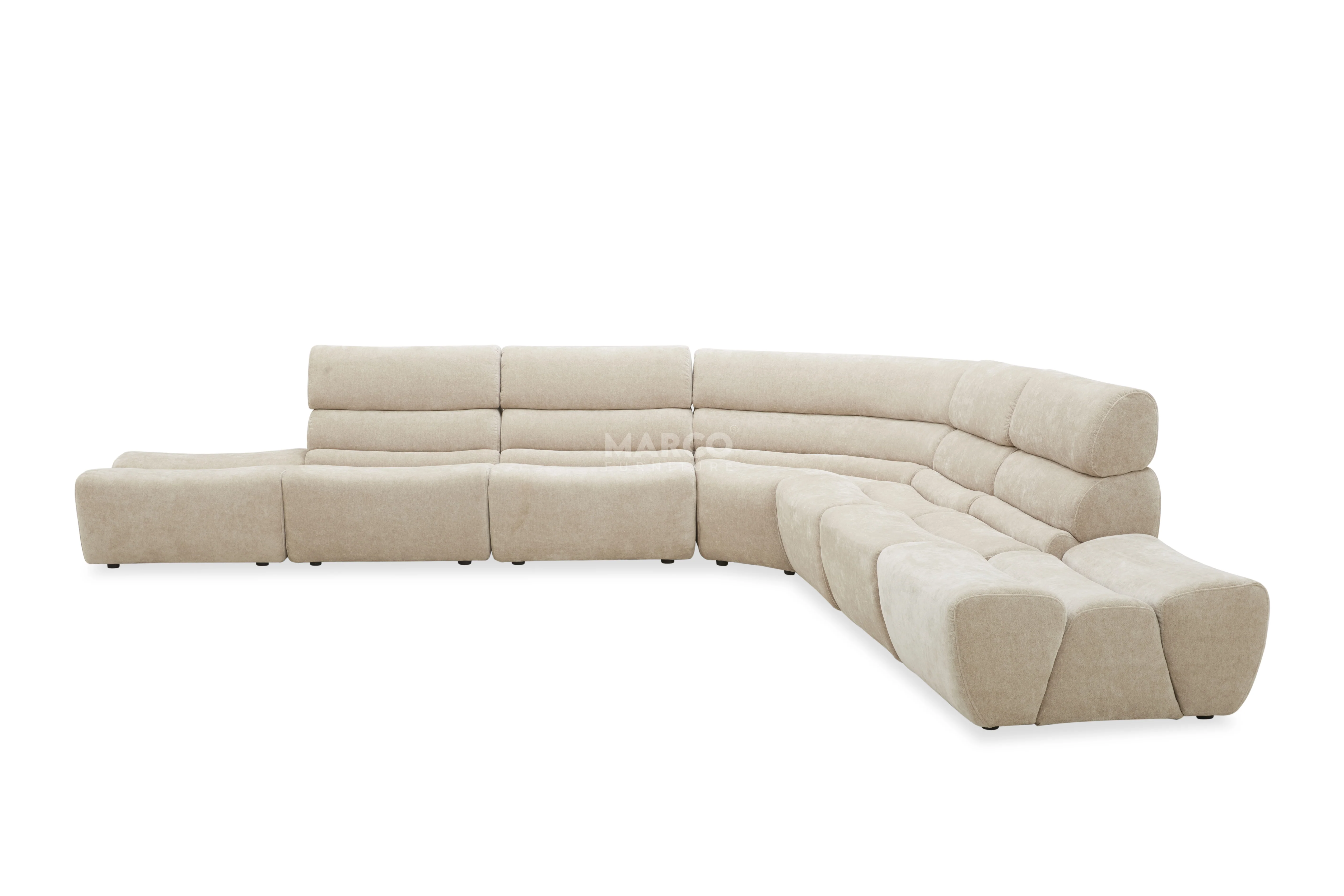 Manchester Corner Lounge Sofa with Ottomans – Modern Sectional Couch - Image 8