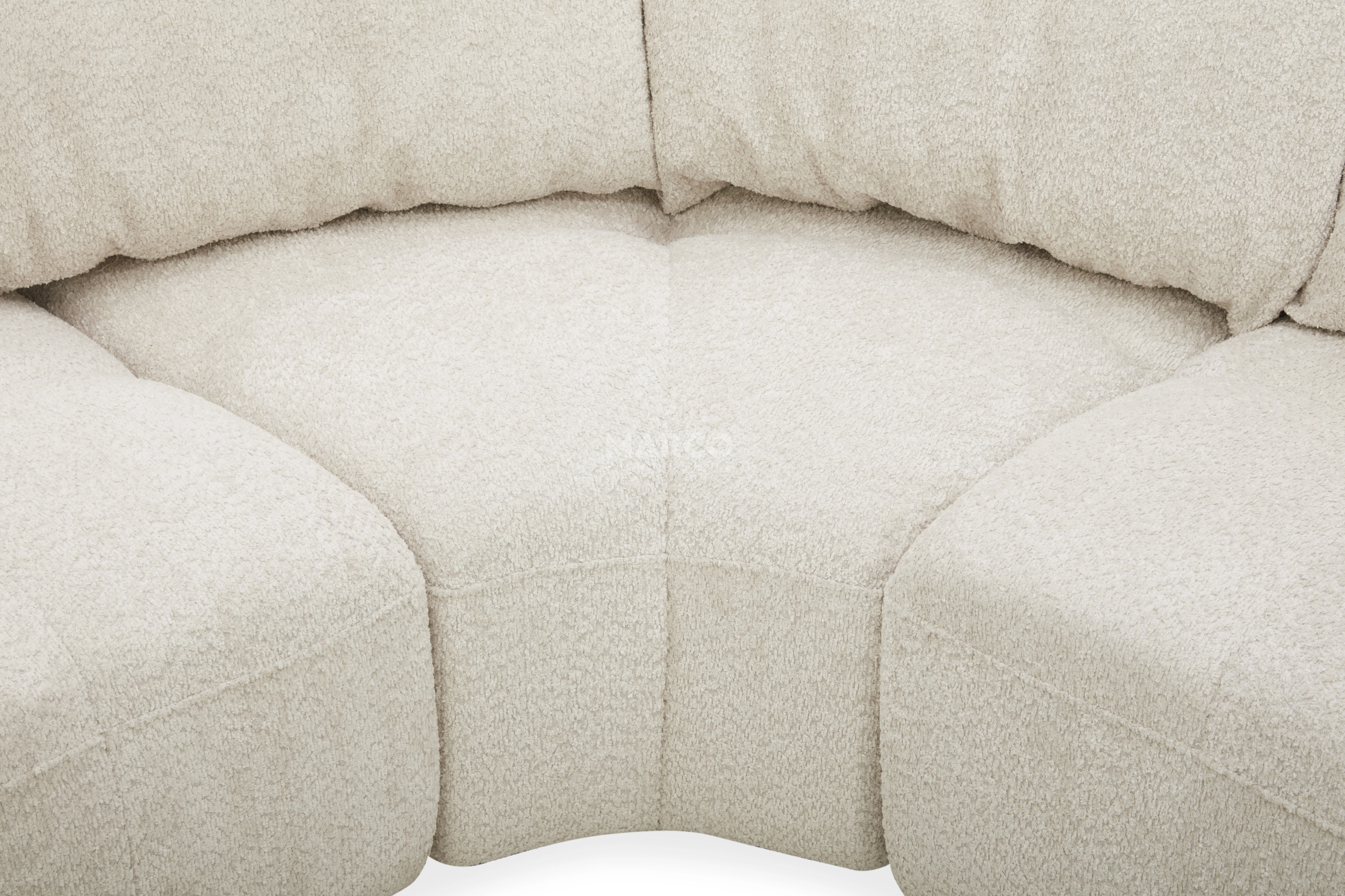 Mapple Woven Fabric Corner Lounge – Modern Sectional Sofa - Image 11