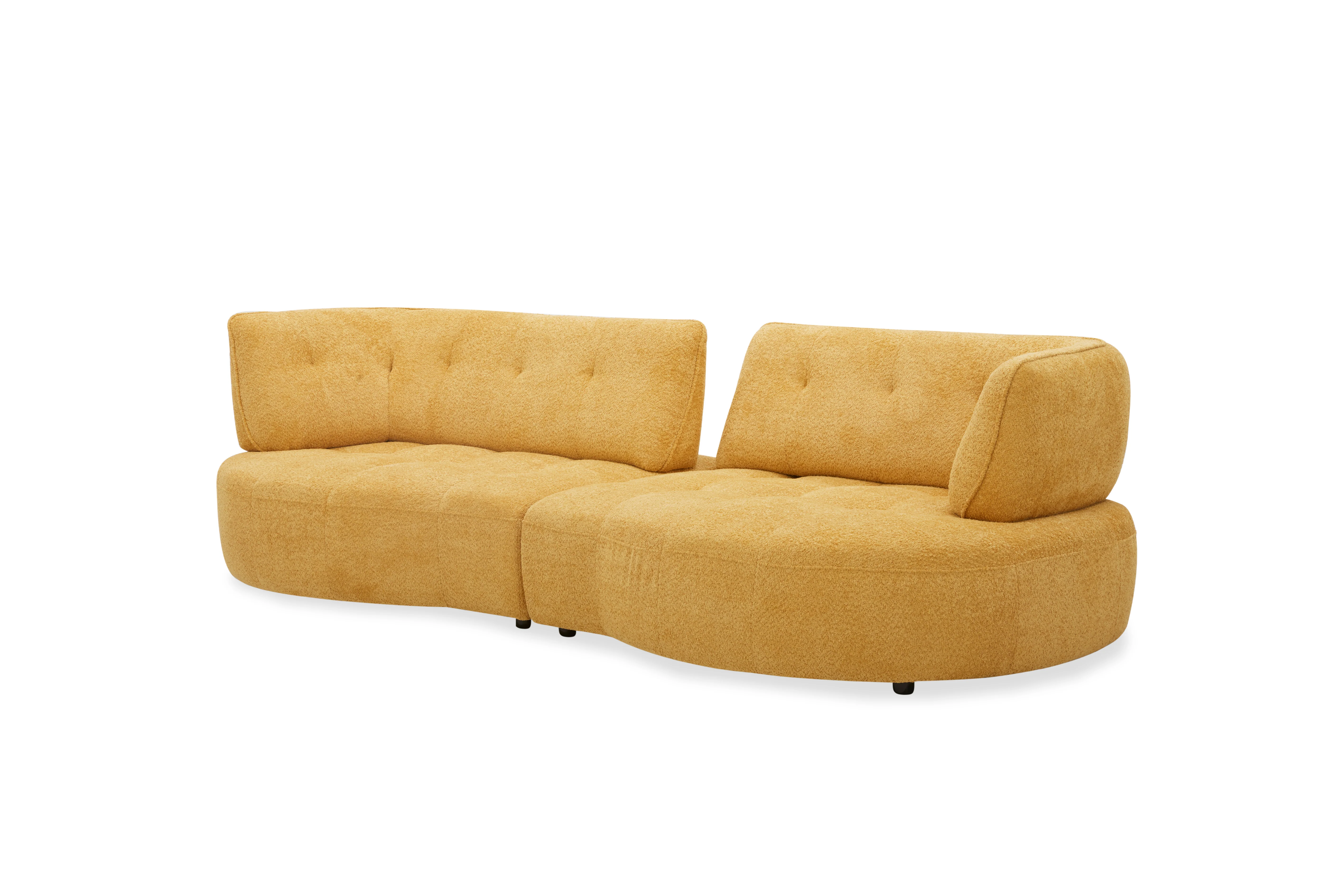 Mapple Woven Fabric Corner Lounge – Modern Sectional Sofa - Image 13