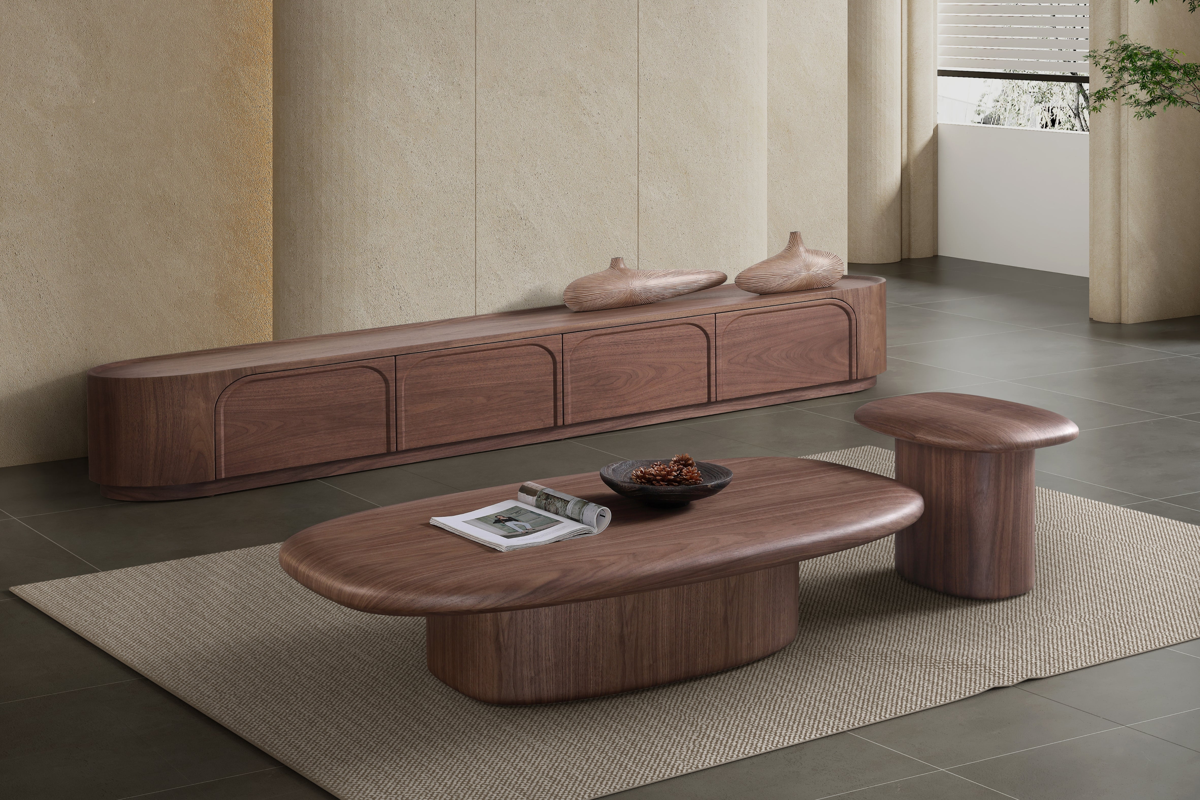 Marcella Lowline Walnut TV Unit - Image 5