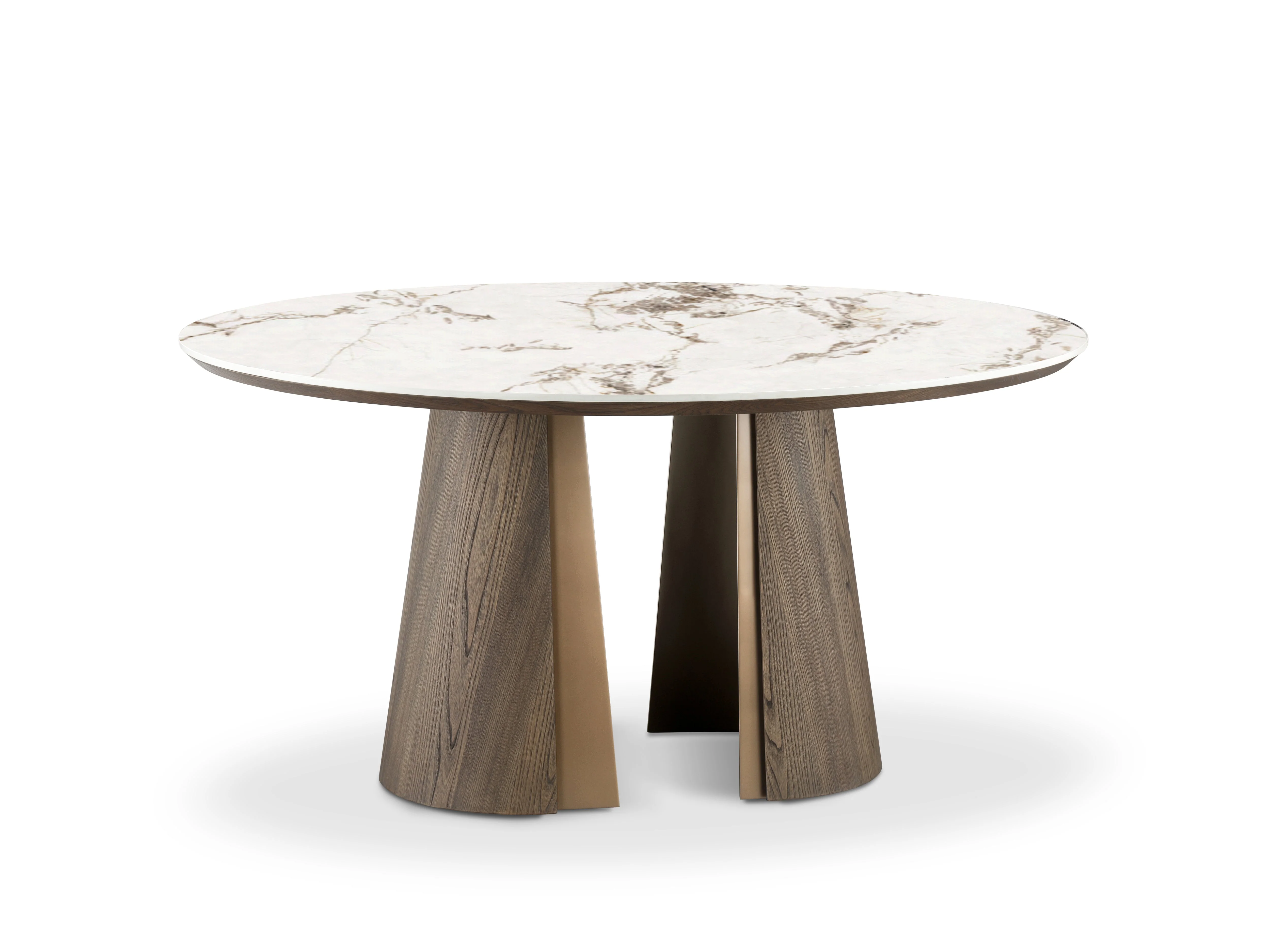 Mont Blanc Round Sintered Stone Top Dining Table - 6 Seater - Image 7
