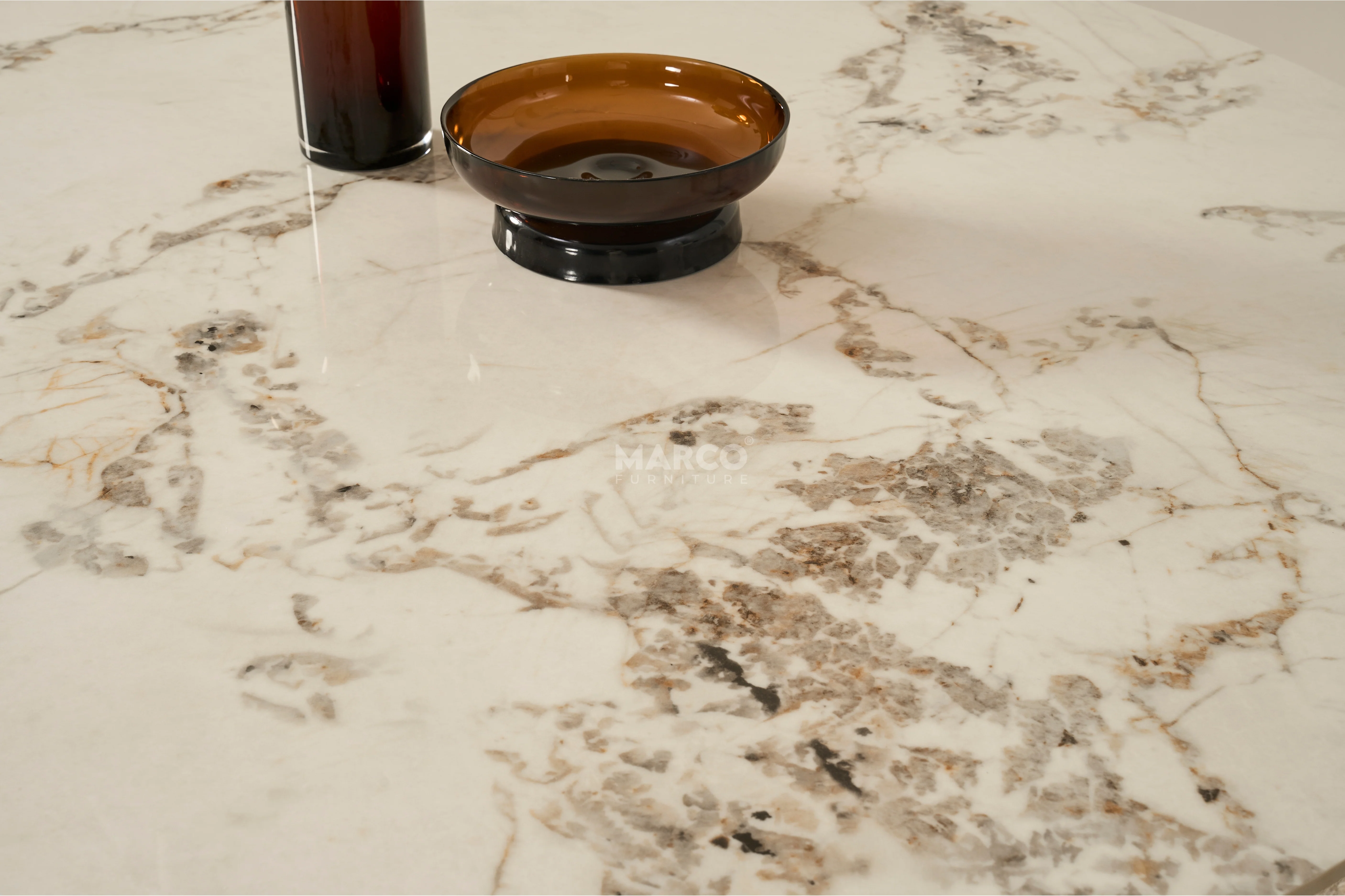 Mont Blanc Sintered Stone Round Coffee Table - Image 3