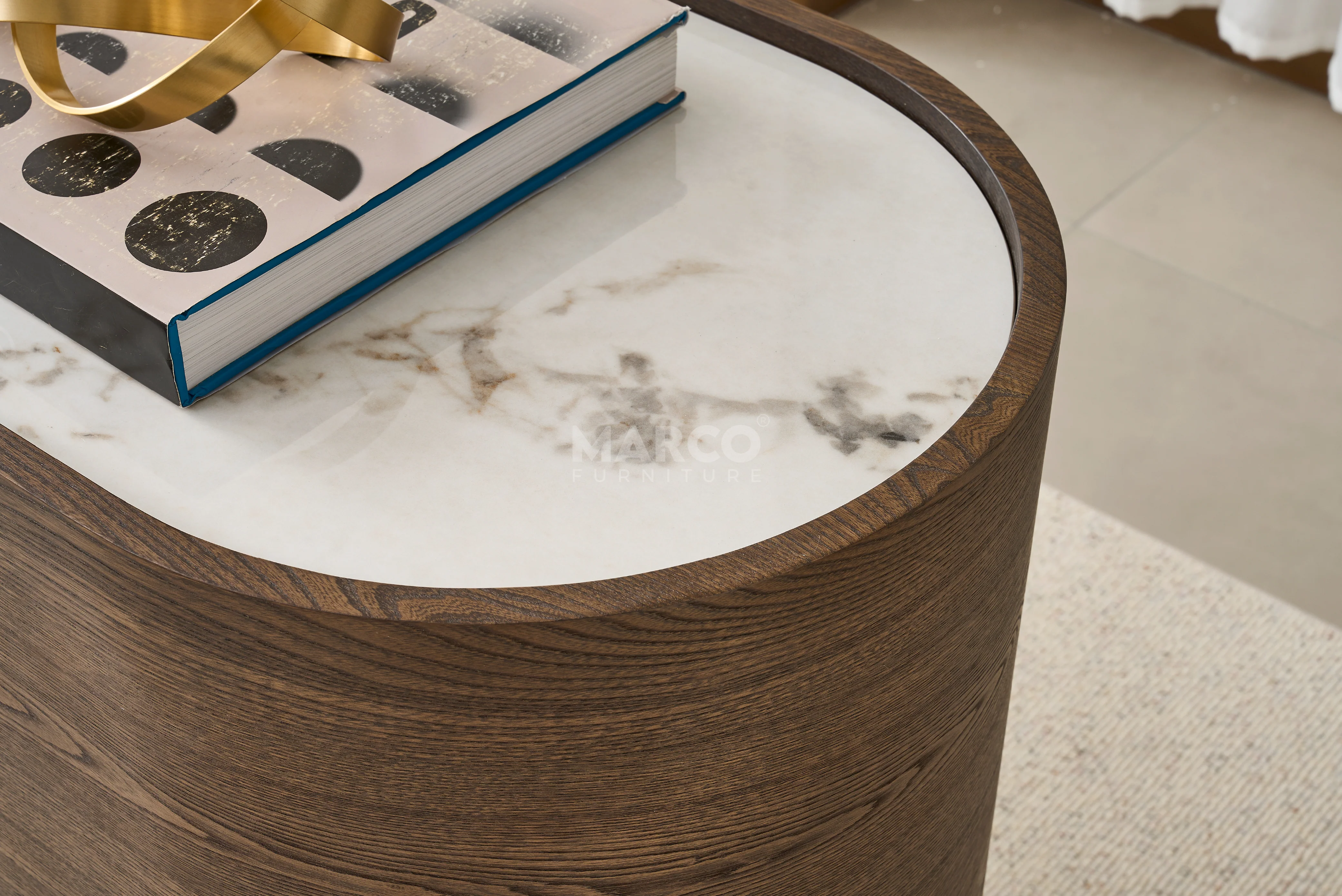 Mont Blanc Sintered Stone Top Sideboard with Storage - Image 6