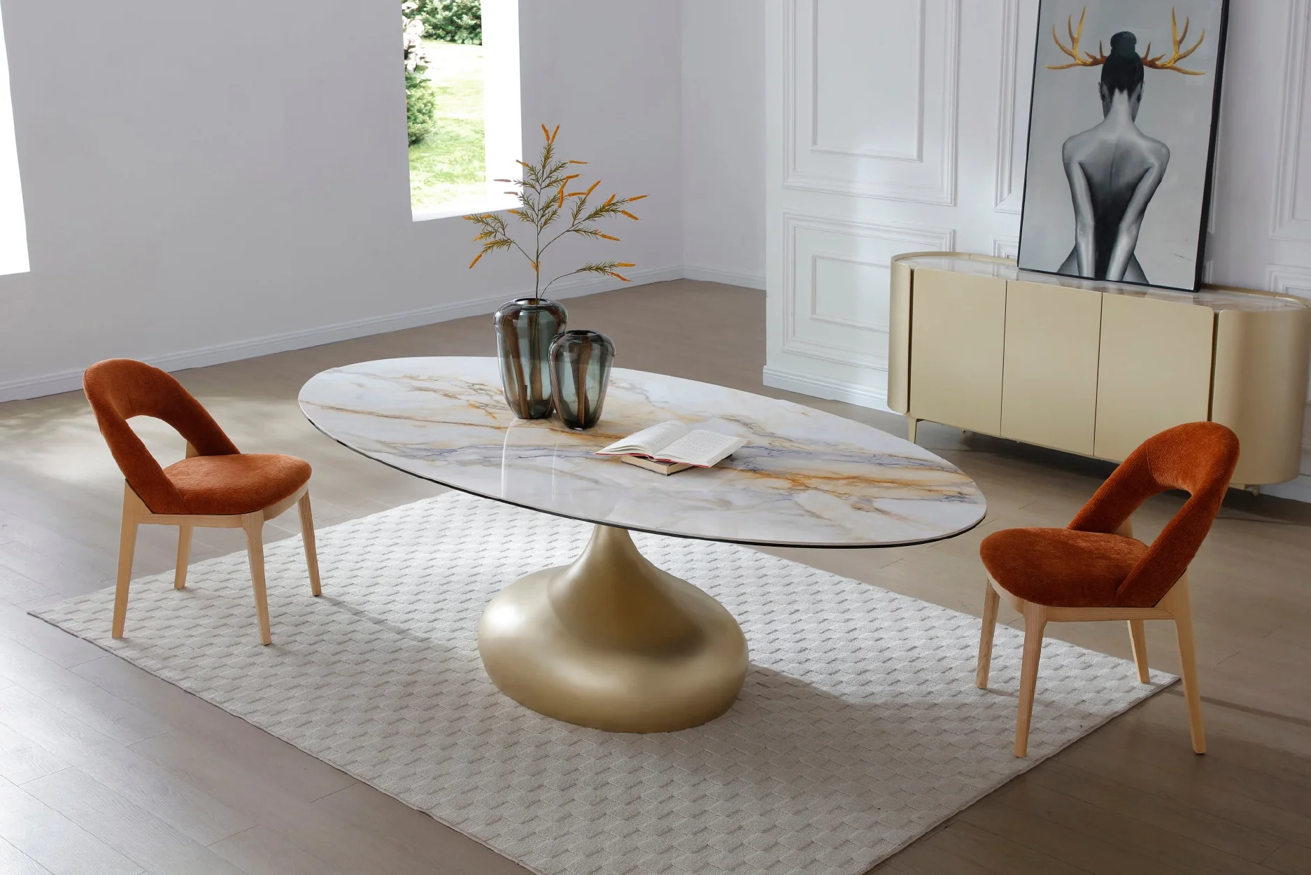 Monte Royale Sintered Stone Dining Table - Image 4