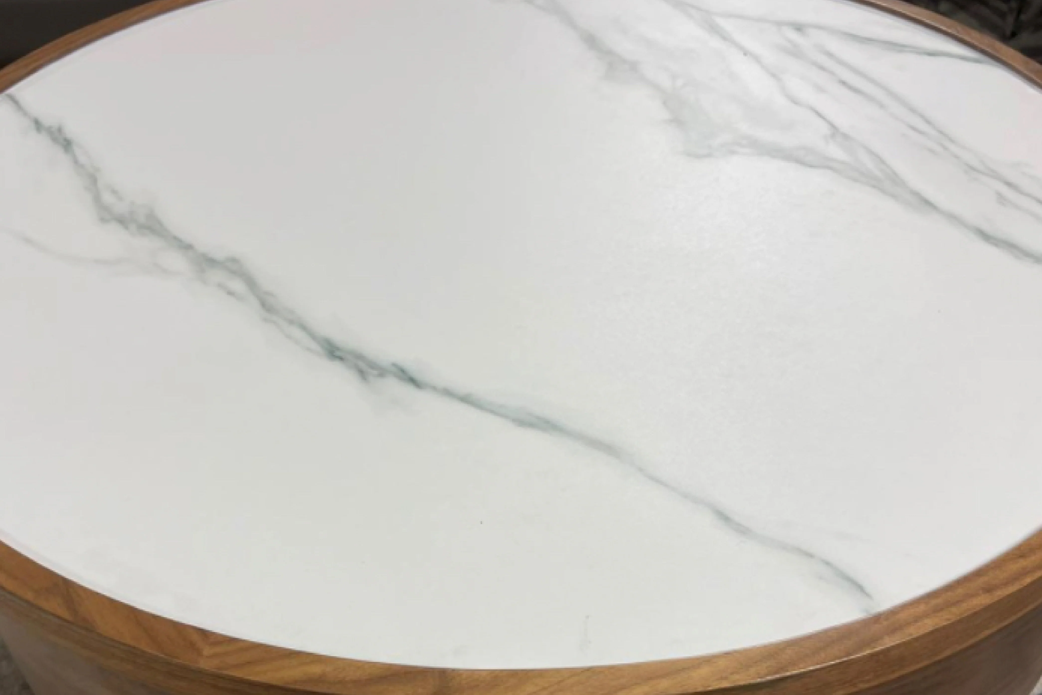 Moon Extendable Coffee Table with Storage and Sliding Top in White Ceramic - Image 5