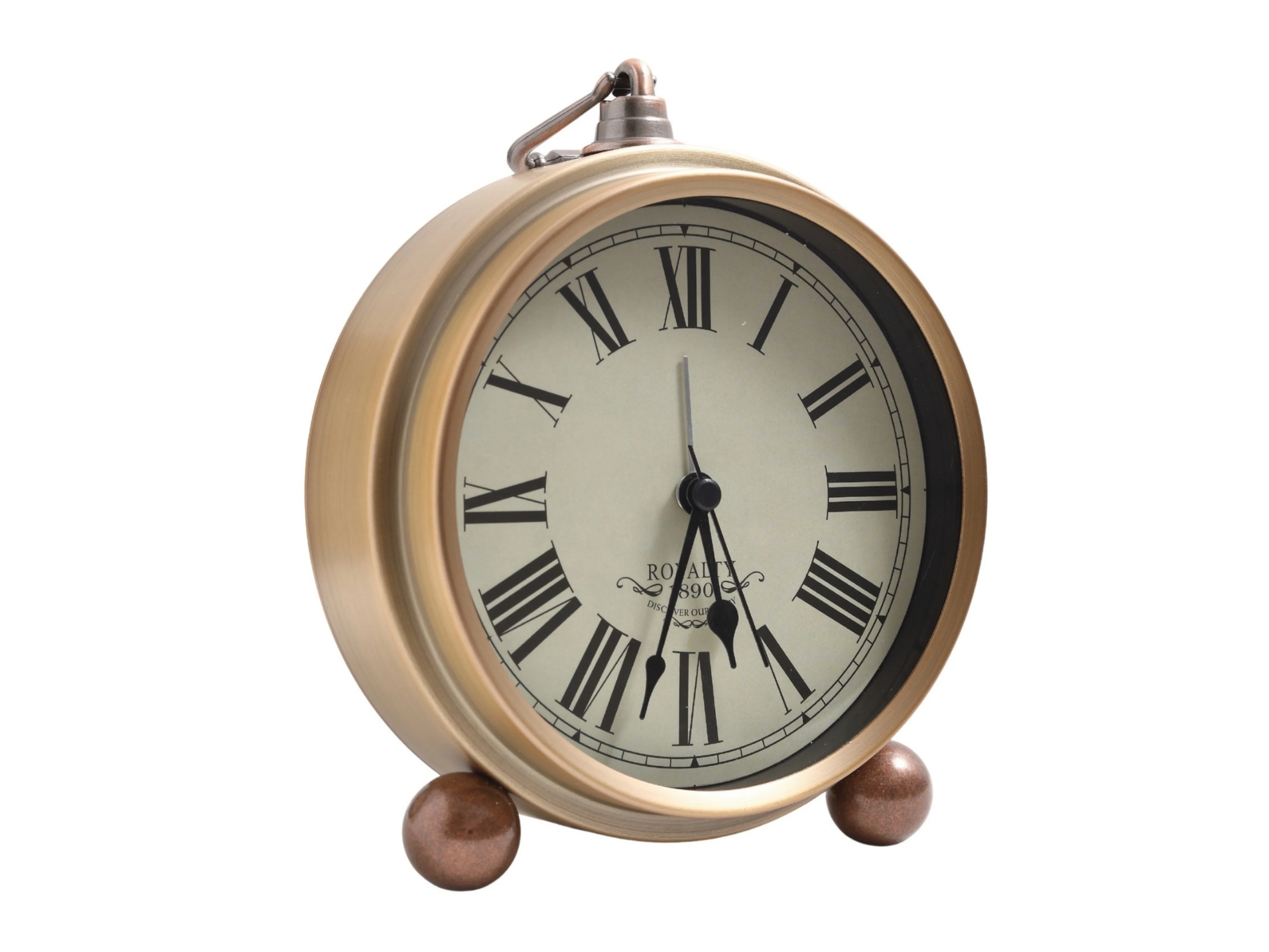 Noble Classic Desk Clock with Roman Numerals - Image 2
