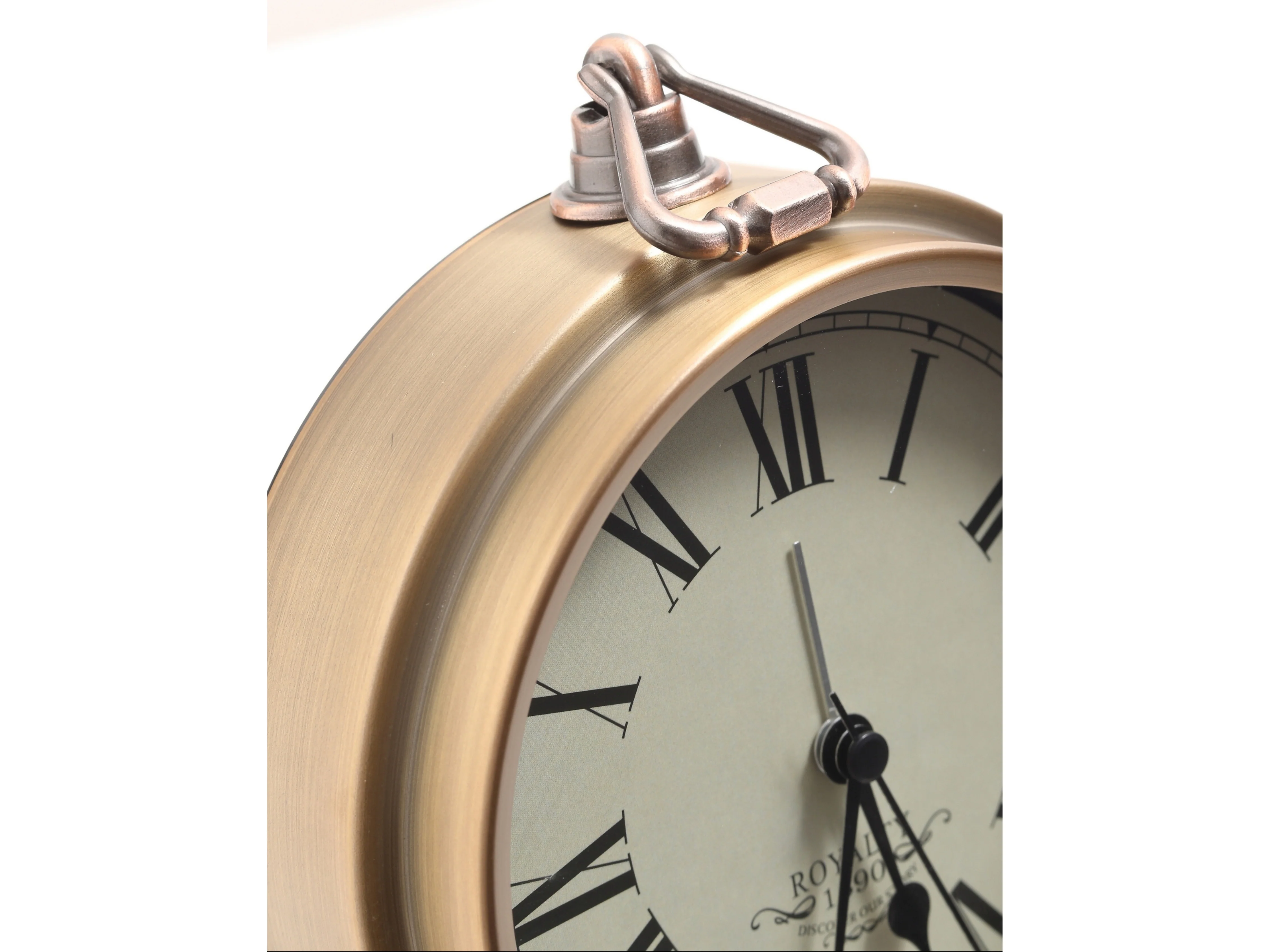 Noble Classic Desk Clock with Roman Numerals - Image 3