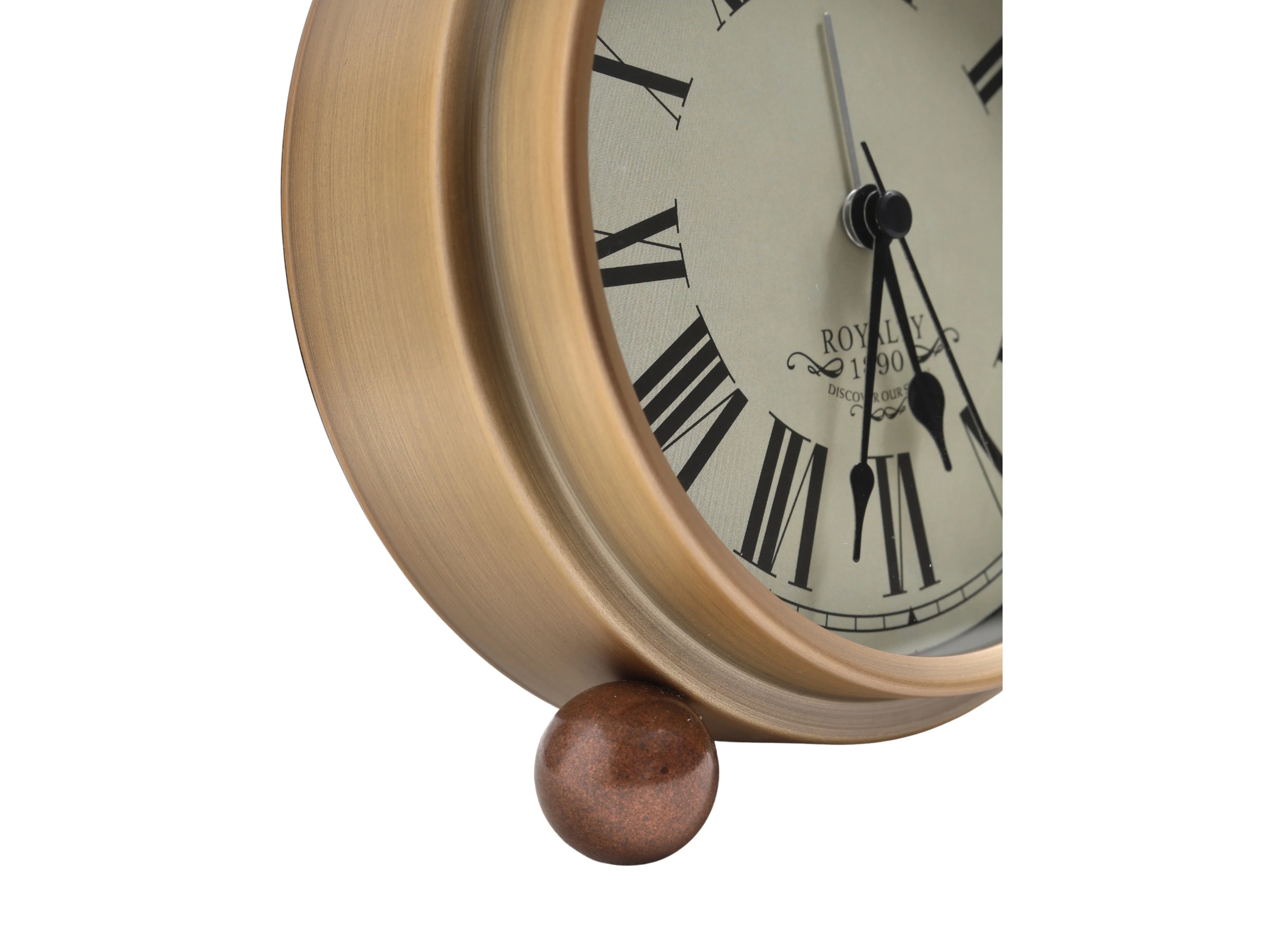 Noble Classic Desk Clock with Roman Numerals - Image 4