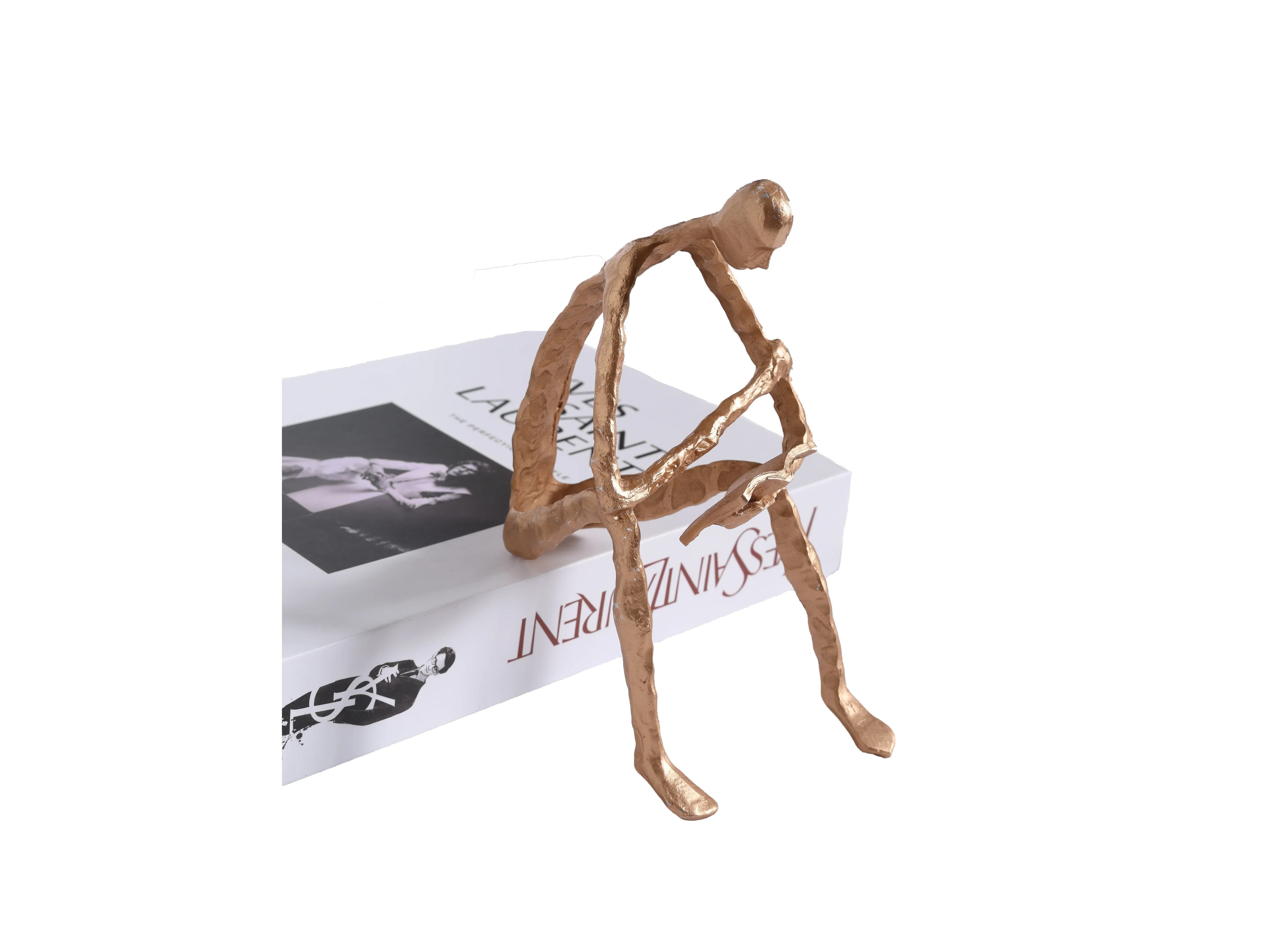 Nora Decorative Figurine – Modern Reading Sculpture - Image 11