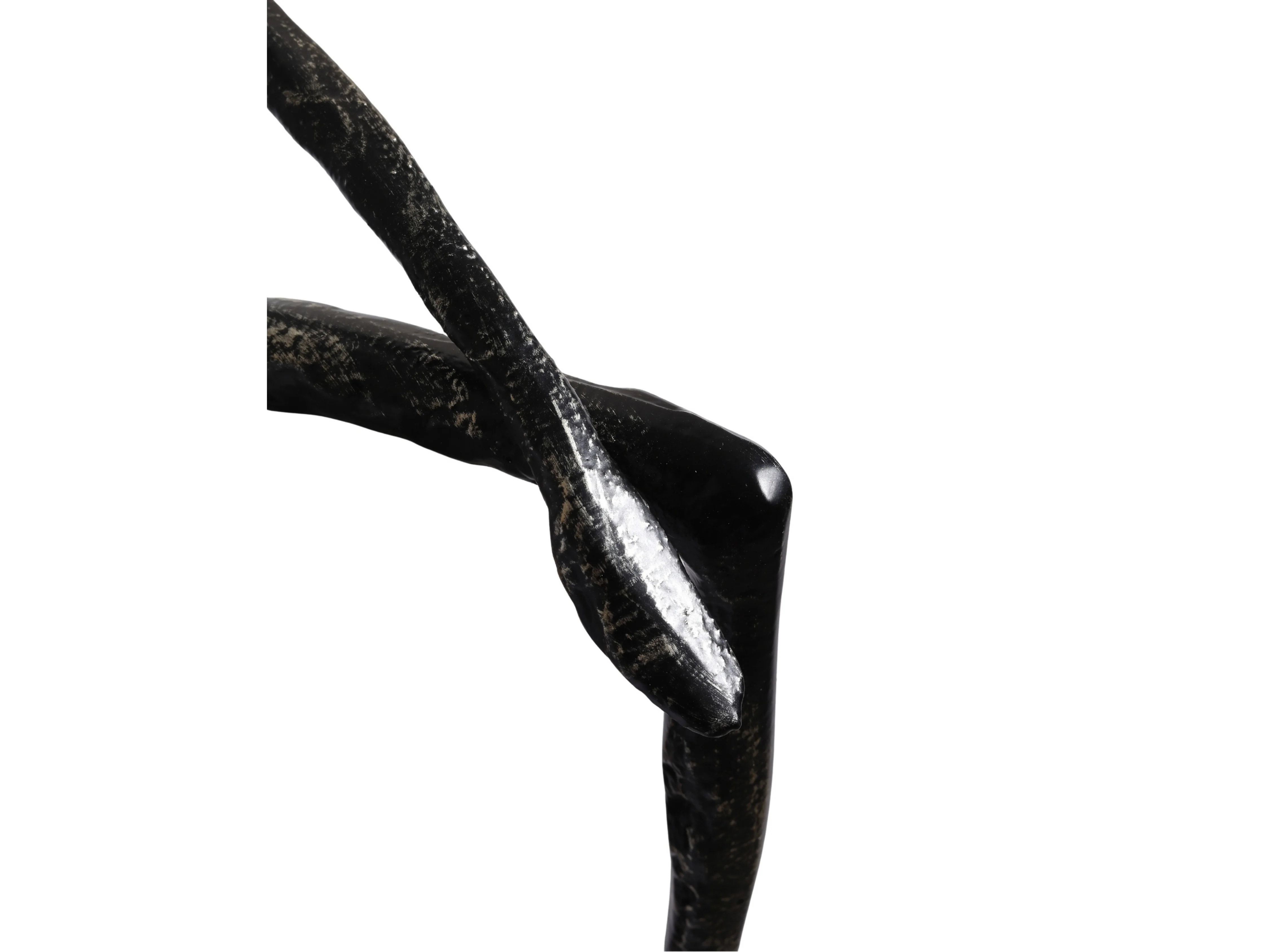 Nordic Black & Gold Sitting Figure Sculpture – Metal Shelf Decor - Image 9