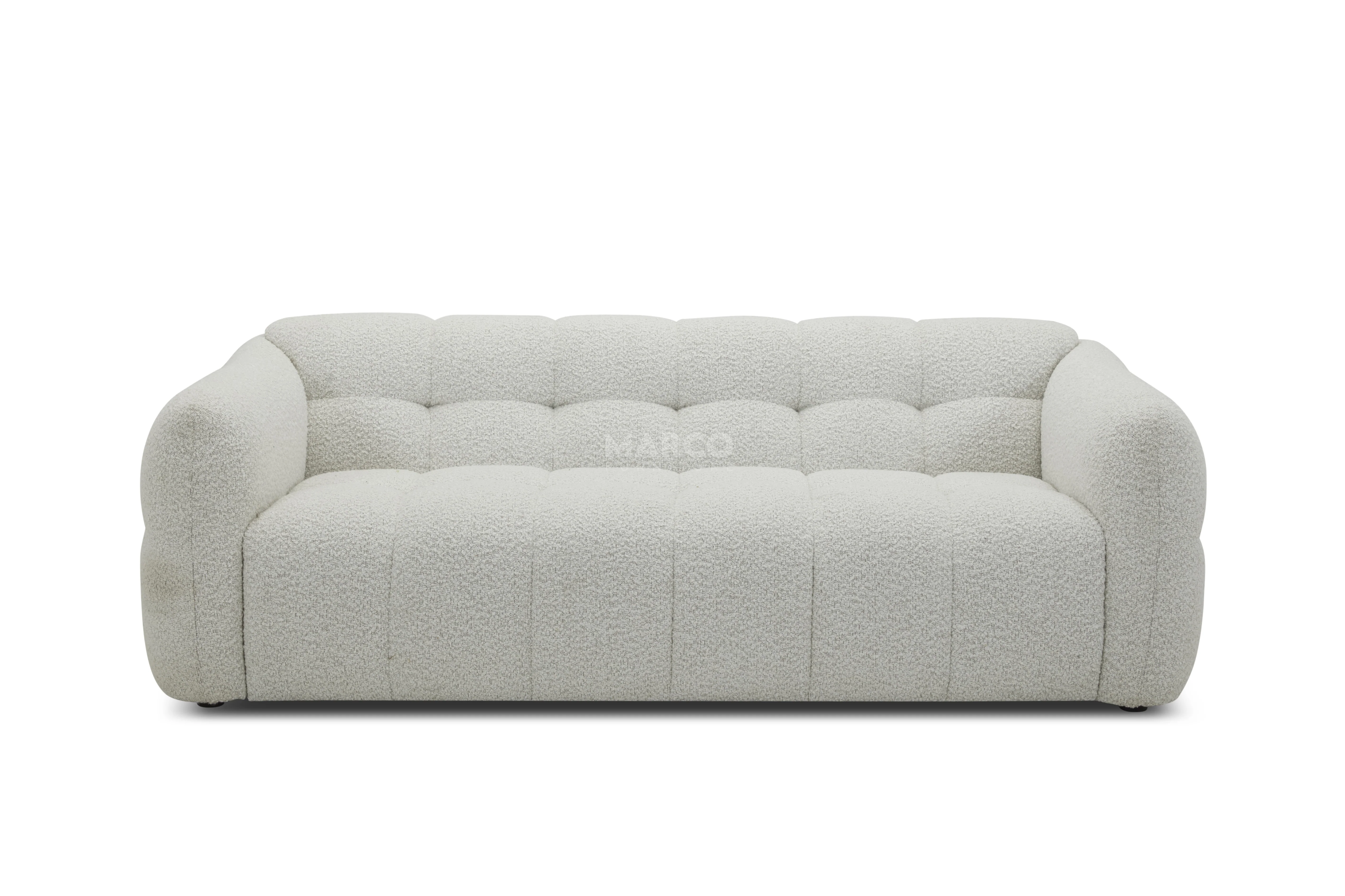Olavia 2 Seater Fabric Sofa – Tufted Woven Fabric Lounge - Image 5